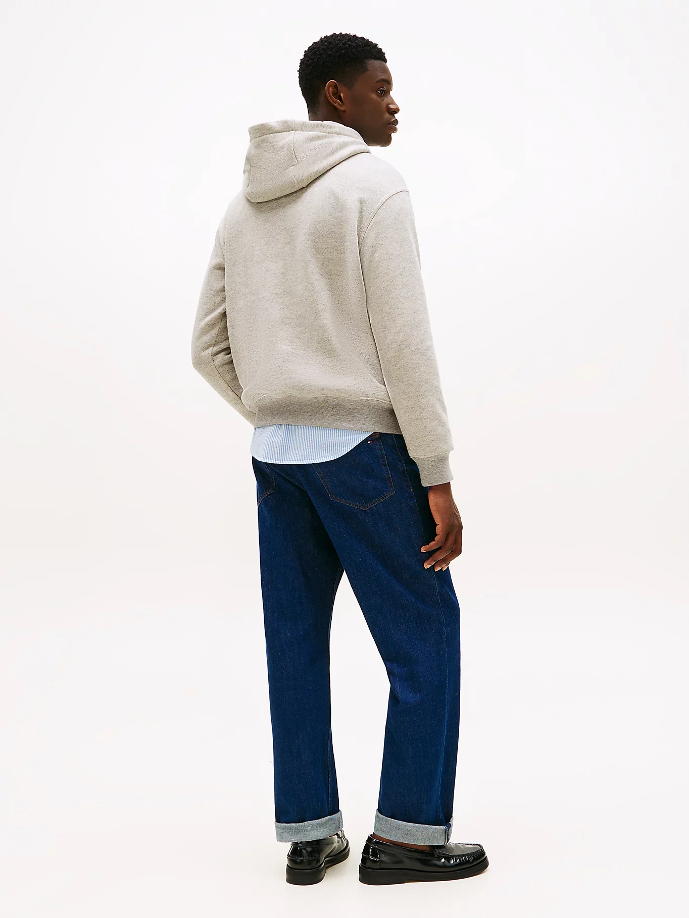 detail Tommy Hilfiger pánska šedá mikina