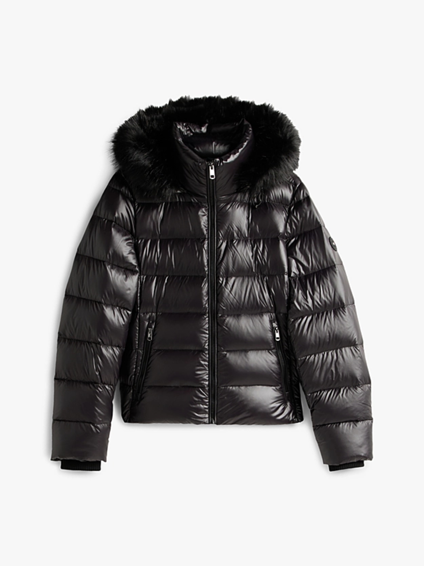 detail GLOSS HW DOWN SLIM JACKET W FUR