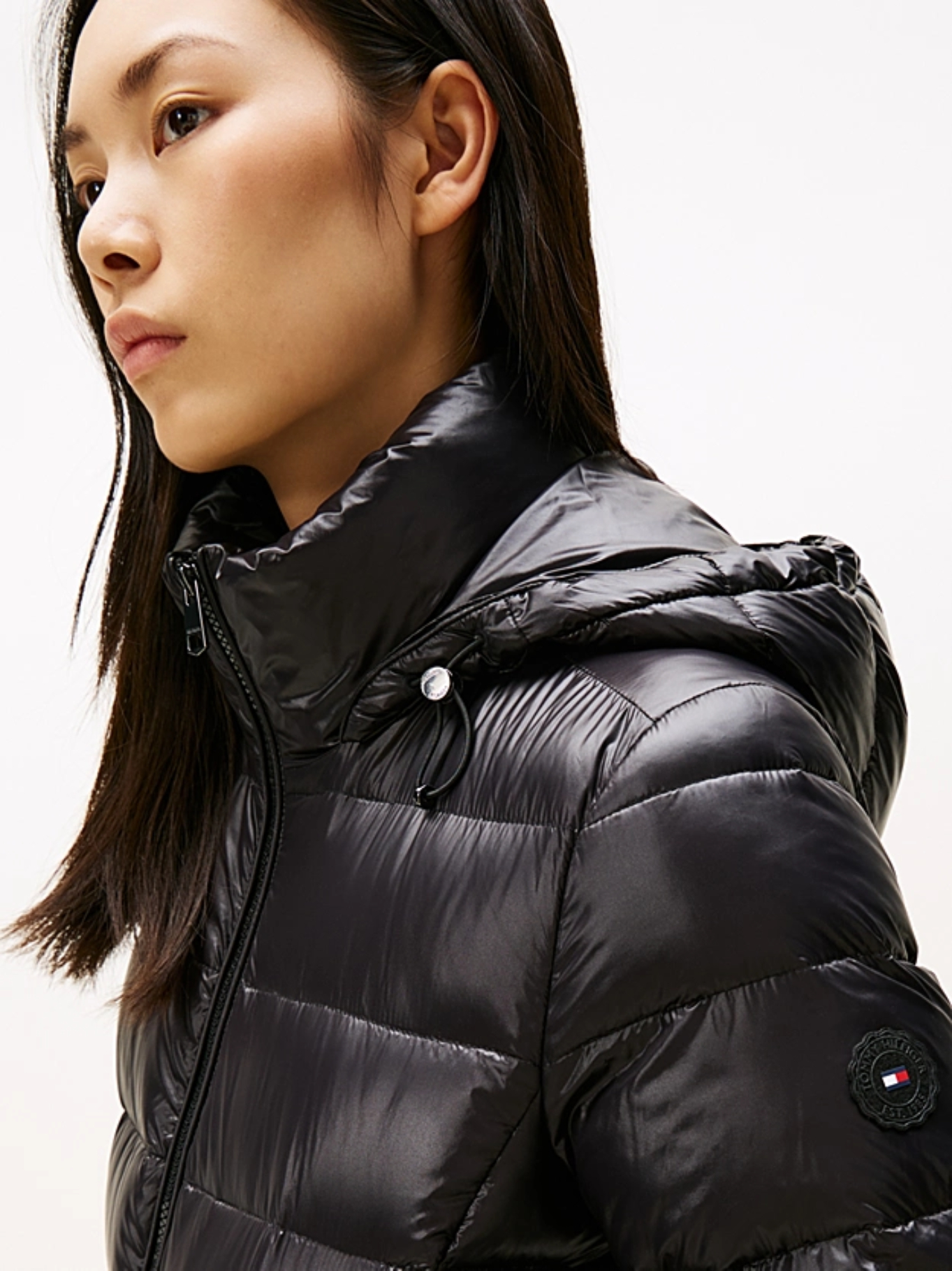 detail GLOSS HW DOWN SLIM JACKET W FUR