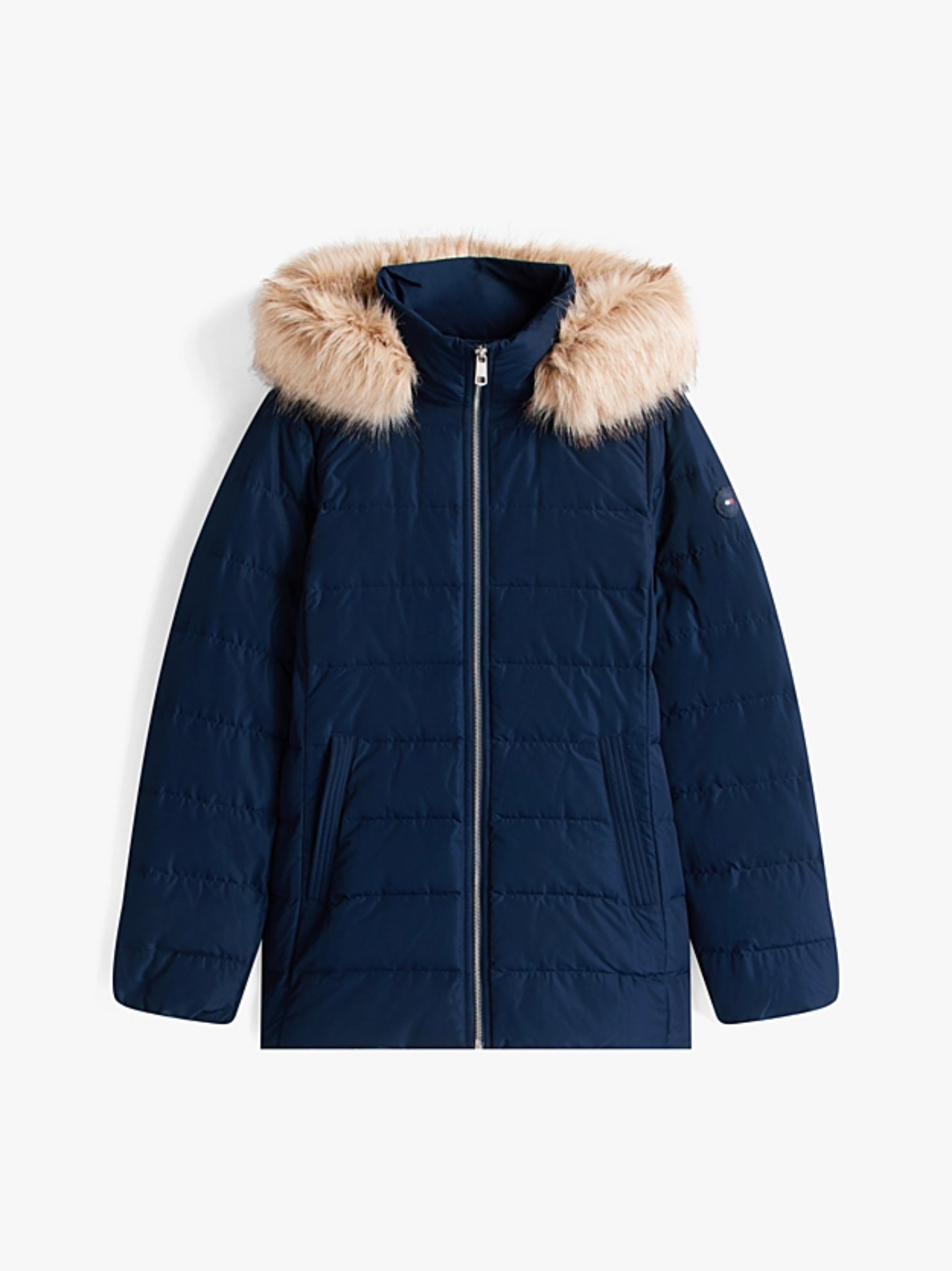 detail MW DOWN SLIM JACKET WITH FUR