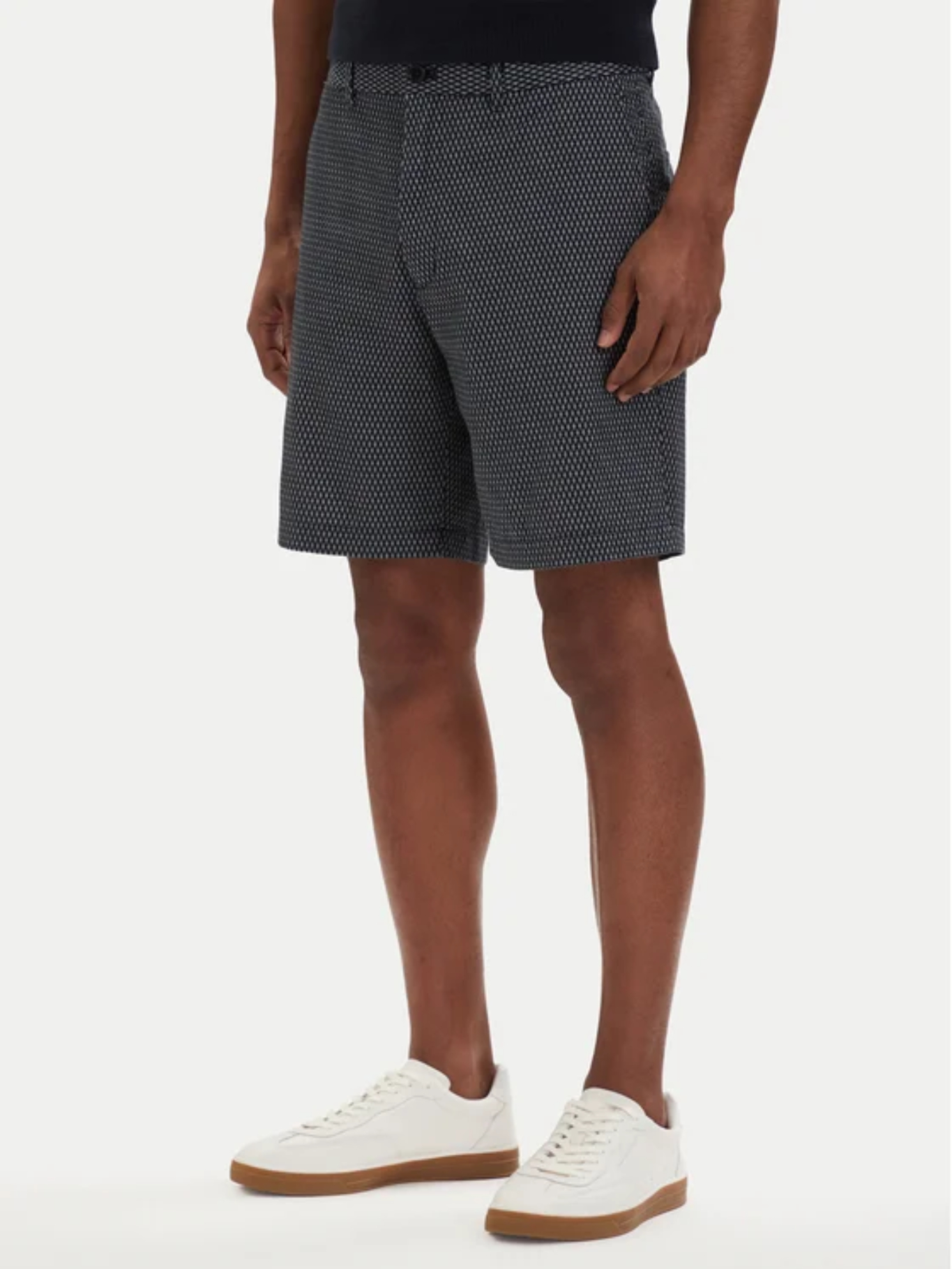 detail Tommy Hilfiger pánske tmavo modré kraťasy