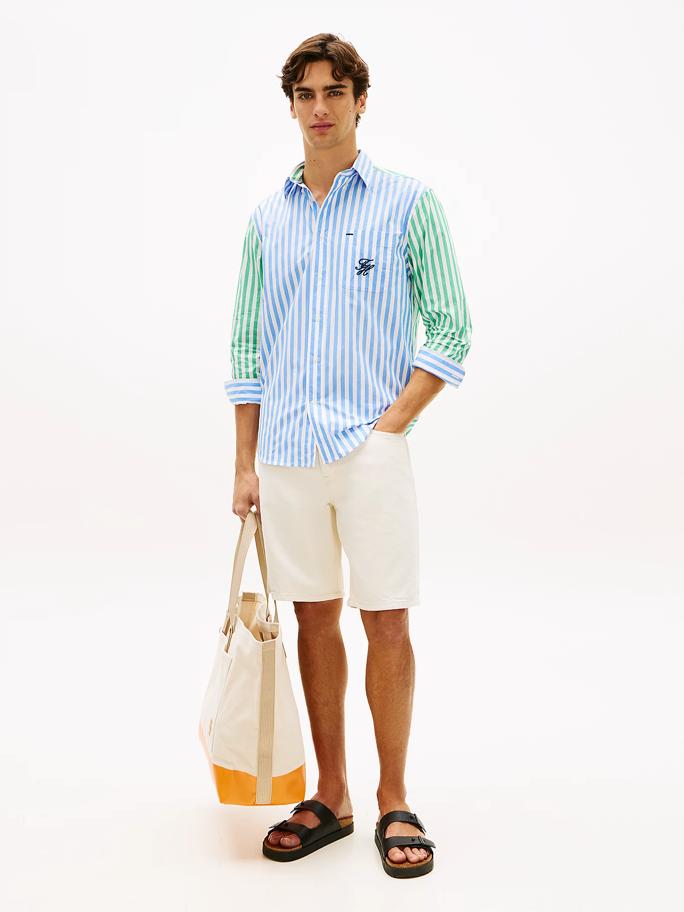 detail Tommy Hilfiger pánska pruhovaná košeľa