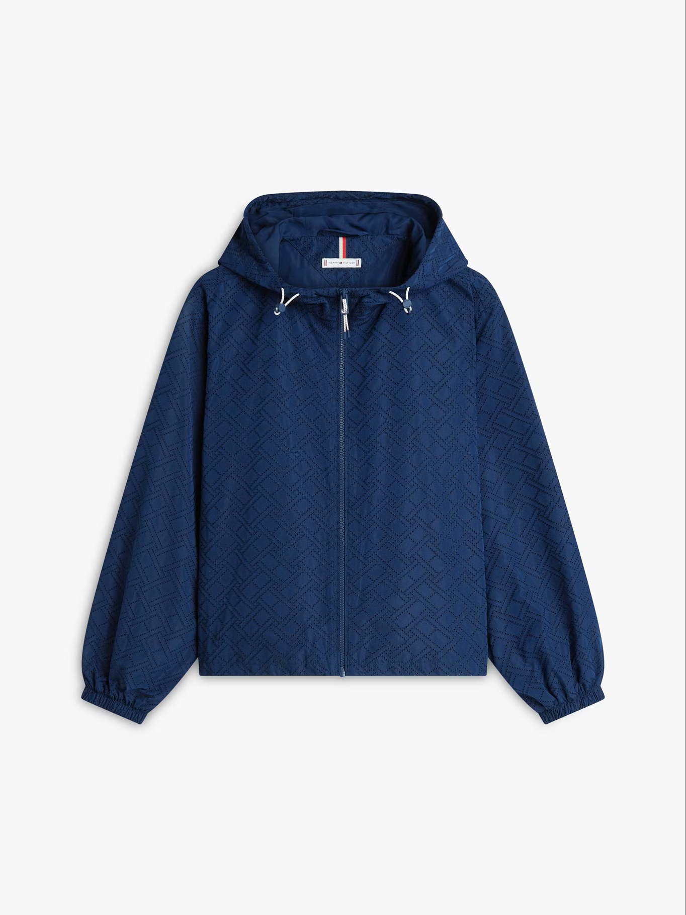 detail Tommy Hilfiger dámska tmavo modrá vetrovka