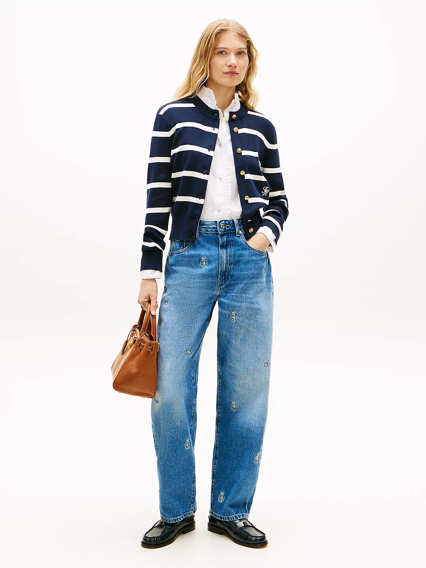 detail Tommy Hilfiger dámsky bavlnený kardigan