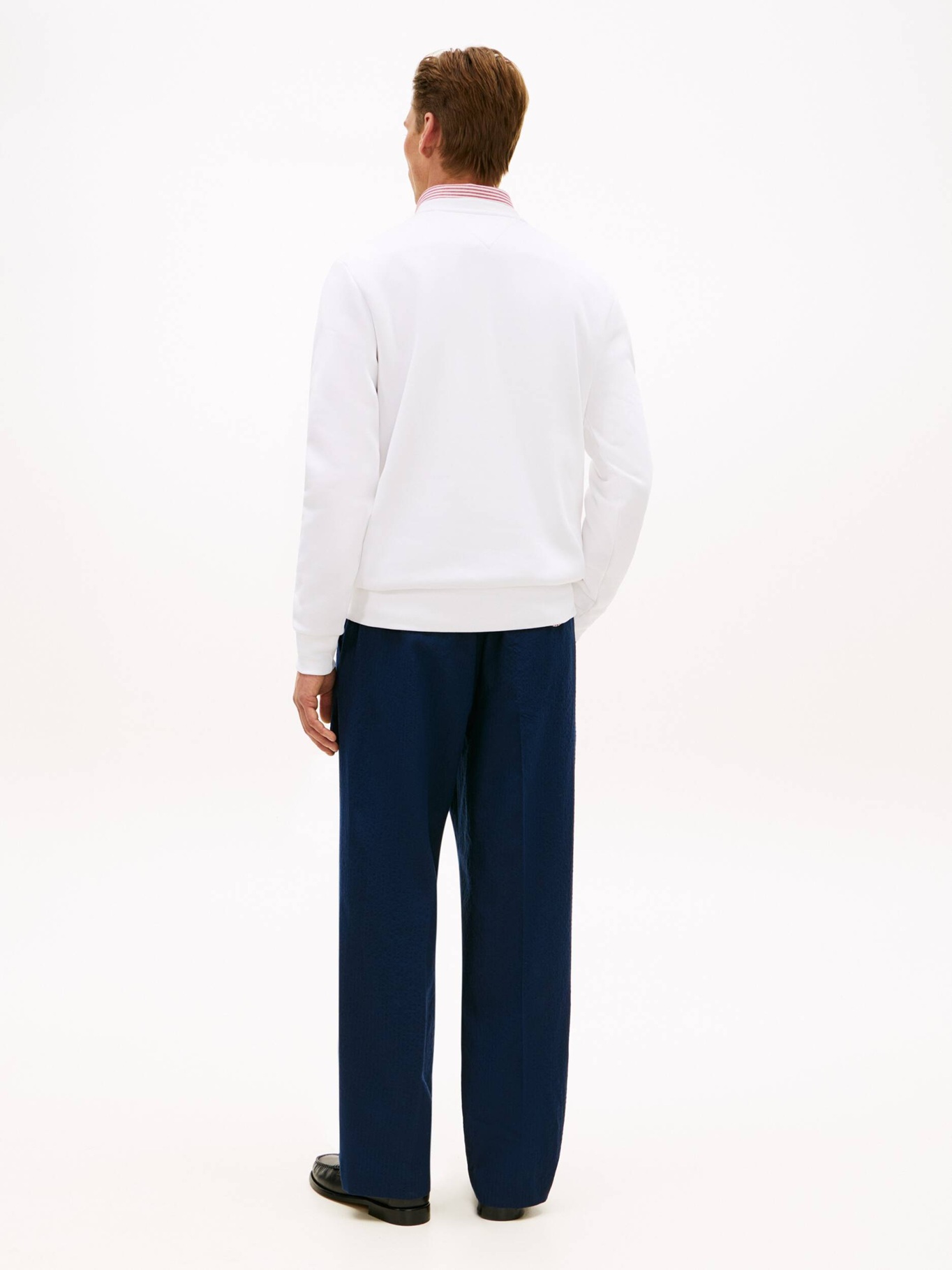 detail Tommy Hilfiger pánska biela mikina