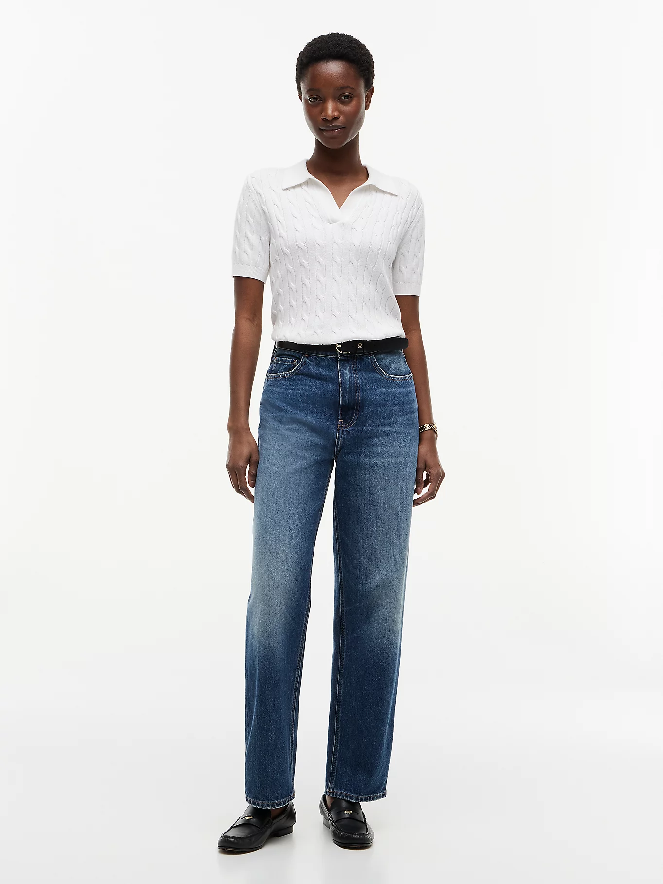 detail Tommy Hilfiger dámske modré džínsy
