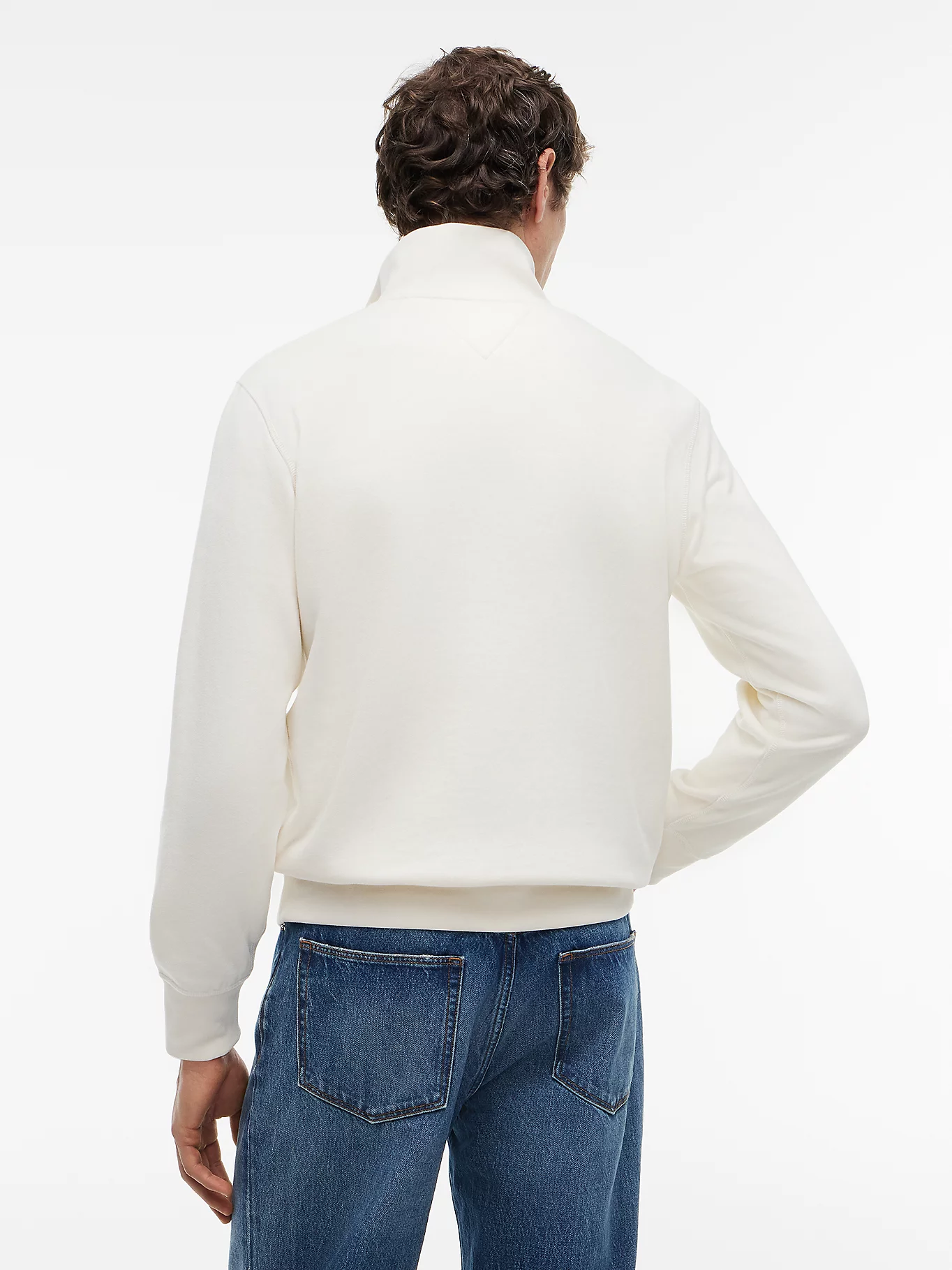 detail Tommy Hilfiger pánska krémová mikina