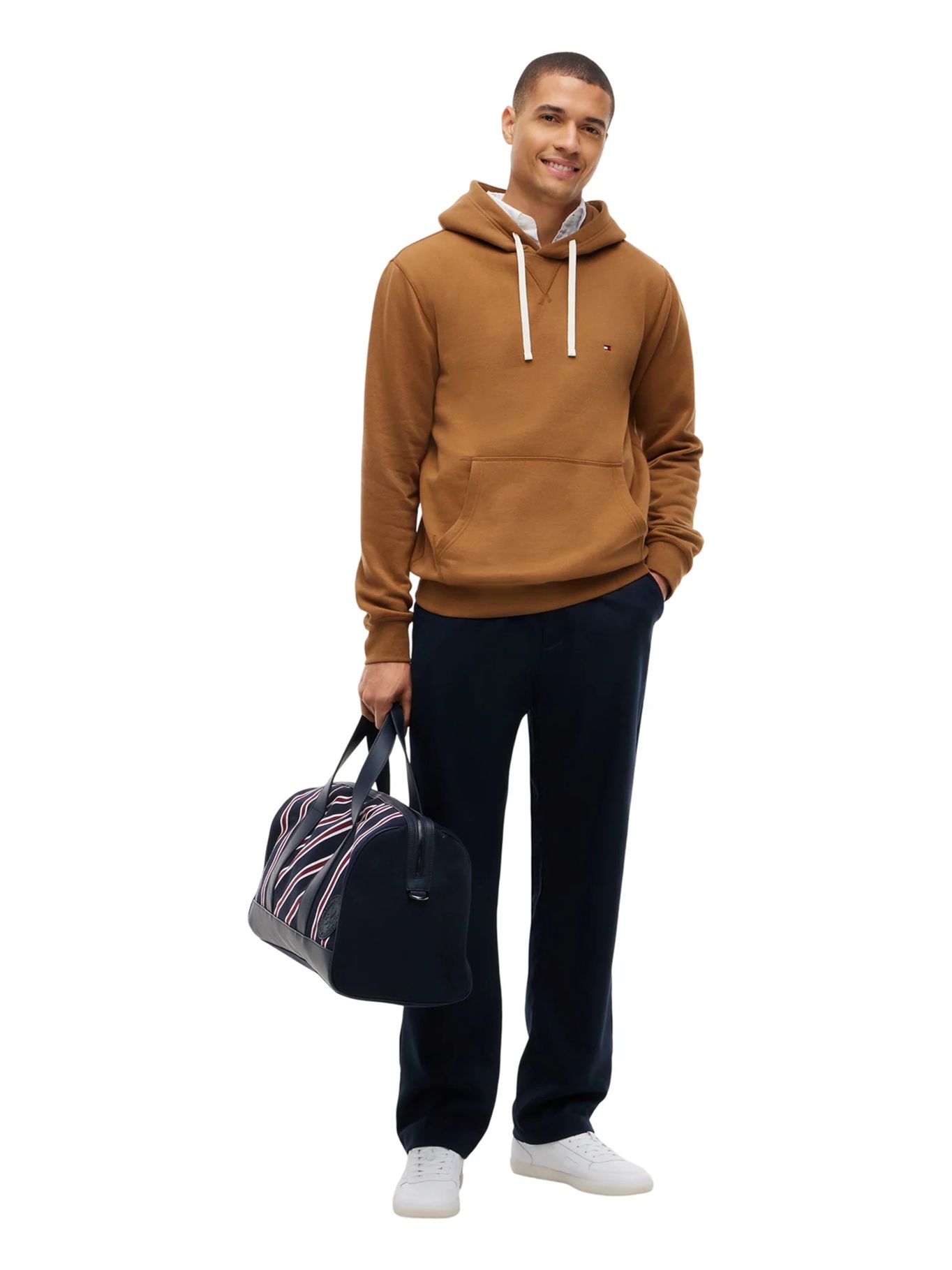 detail Tommy Hilfiger pánska hnedá mikina