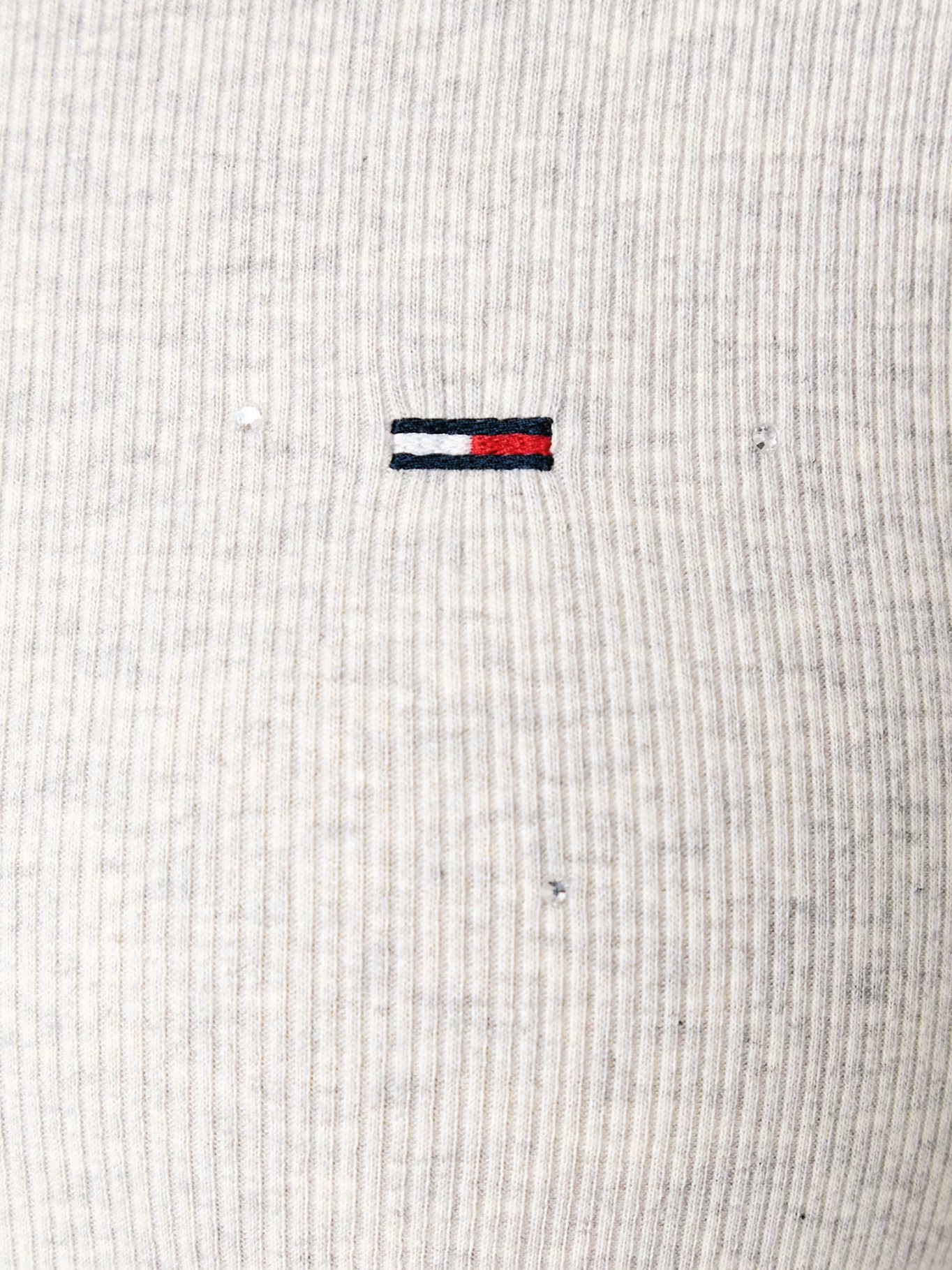 detail Tommy Jeans dámske šedé tričko