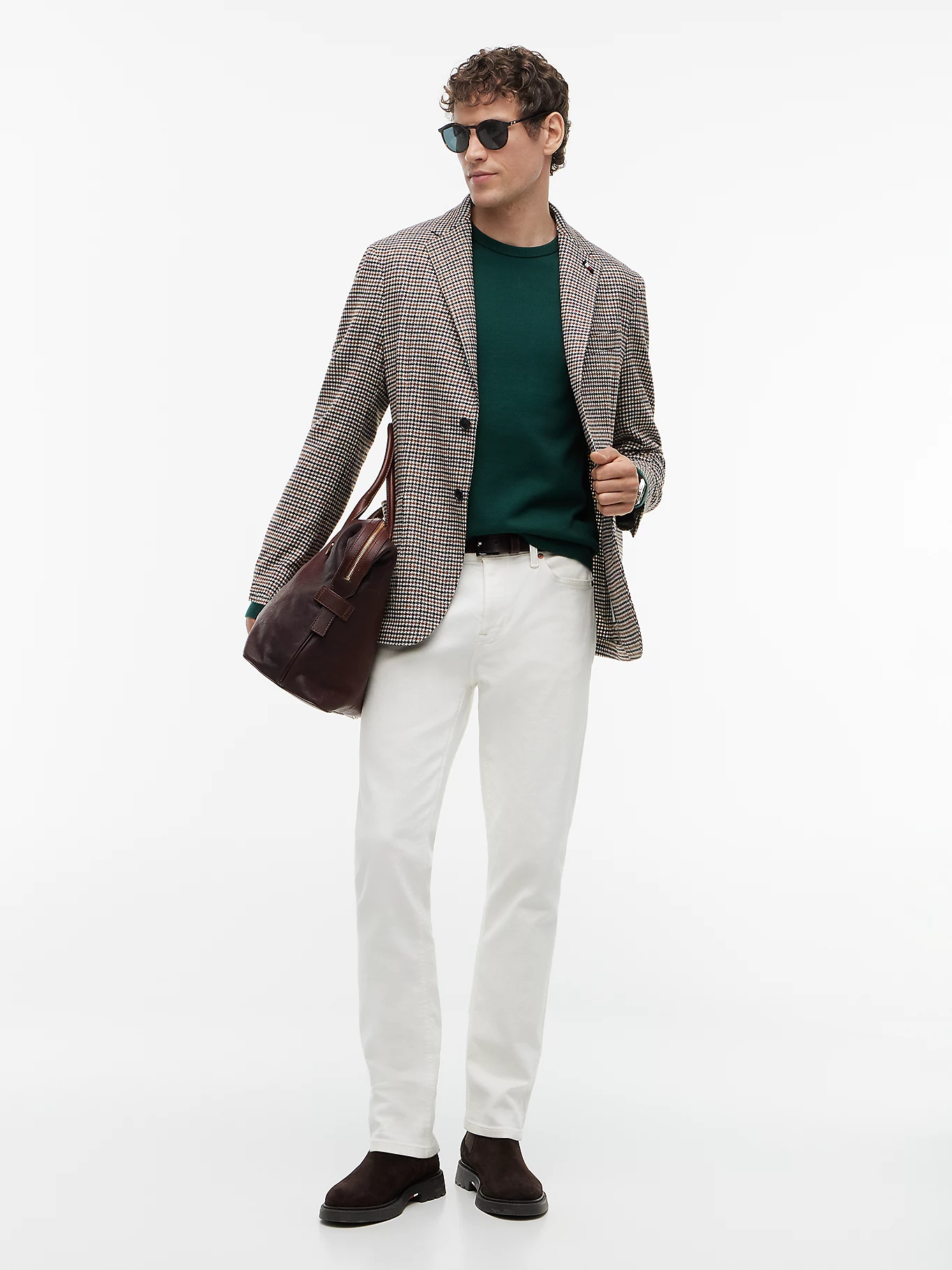 detail Tommy Hilfiger pánsky zelený sveter