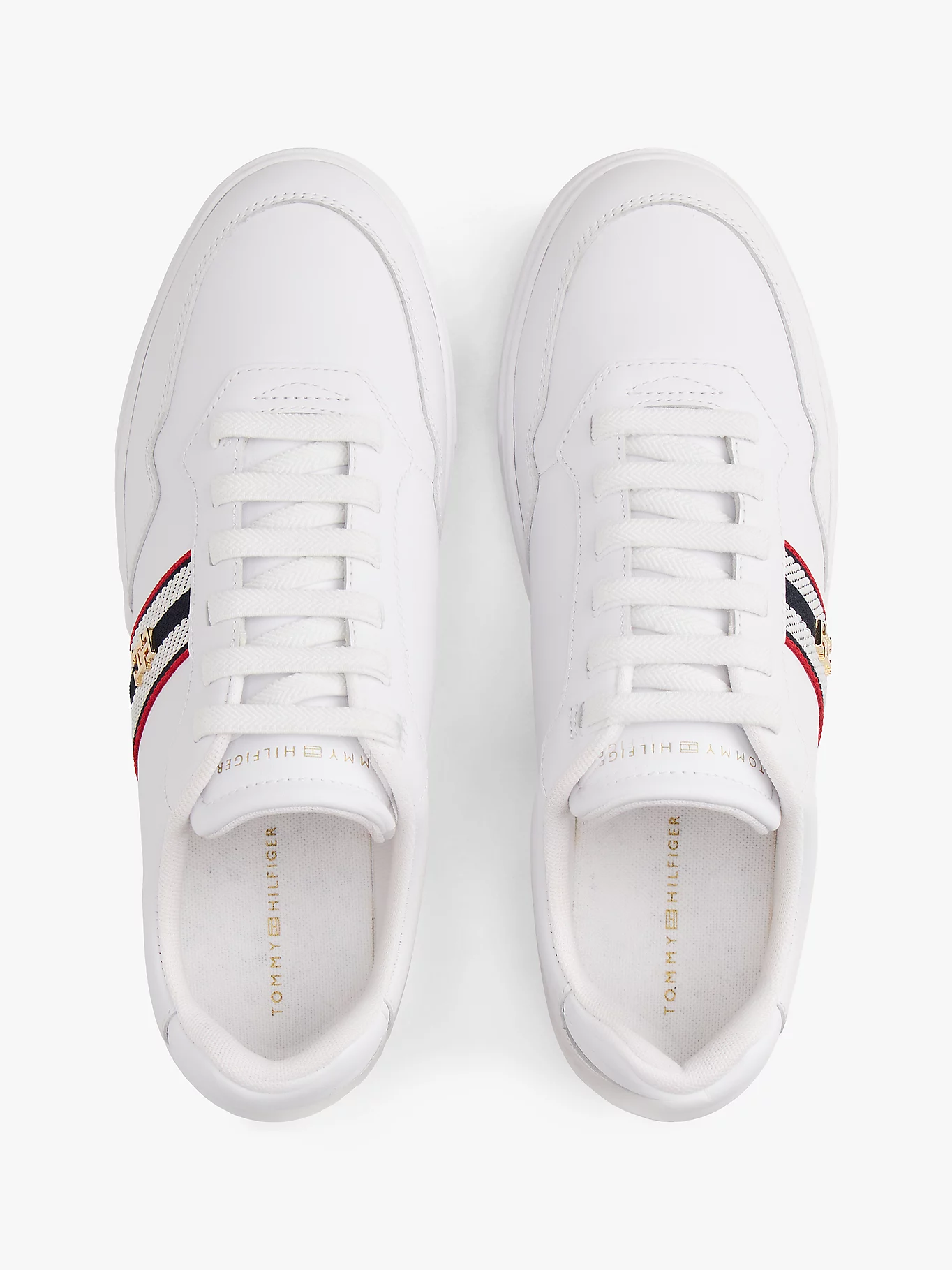 detail Tommy Hilfiger dámske biele tenisky