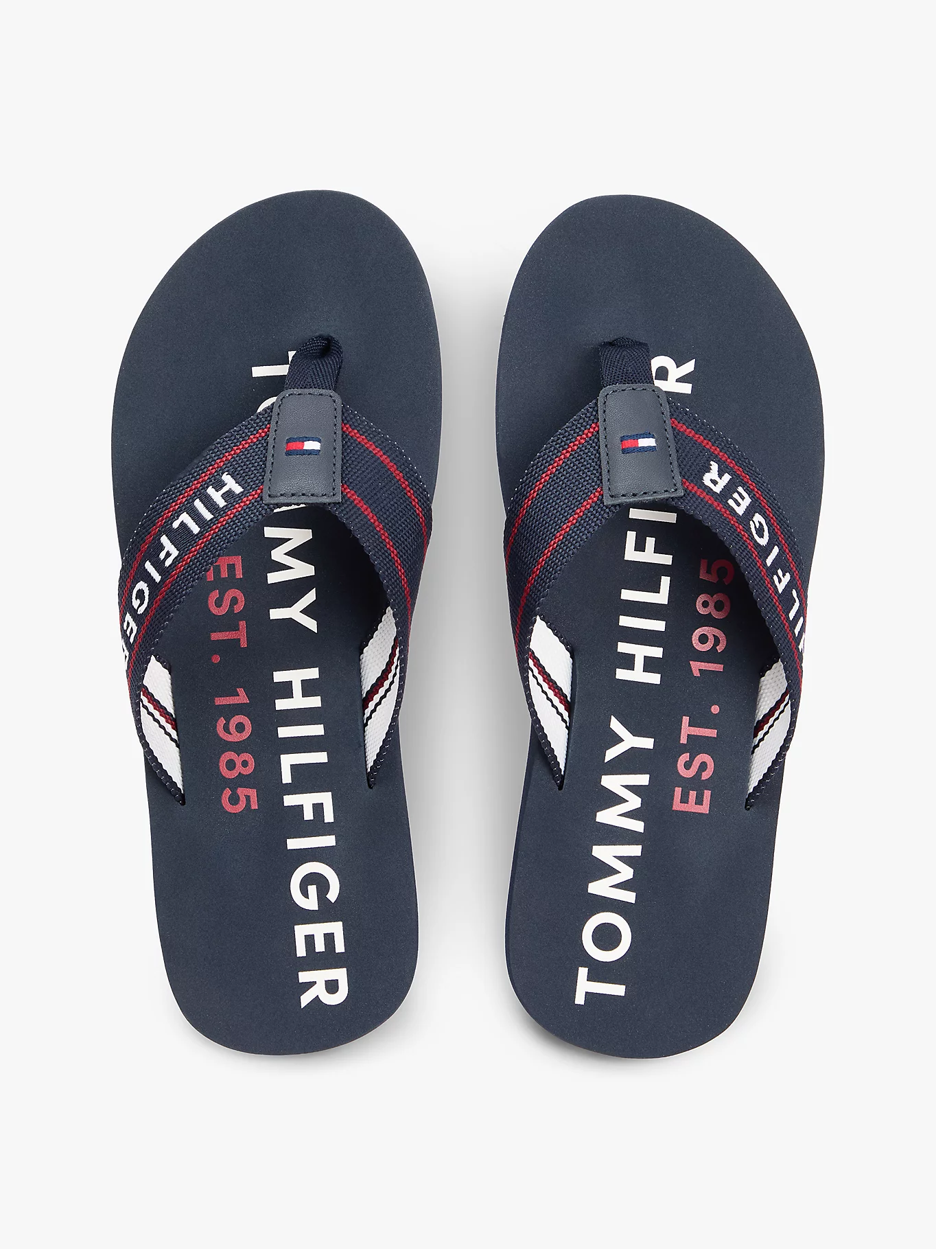 detail Tommy Hilfiger pánske tmavo modré žabky