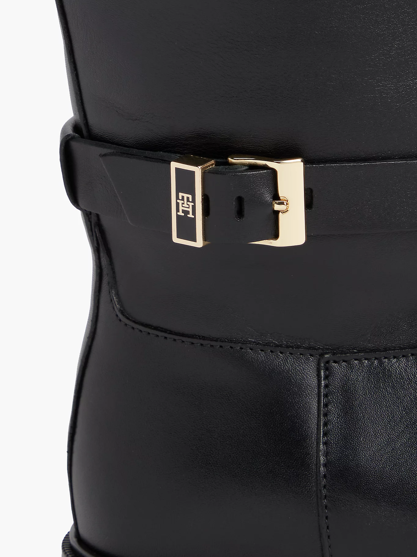 detail Tommy Hilfiger dámske čierne čižmy