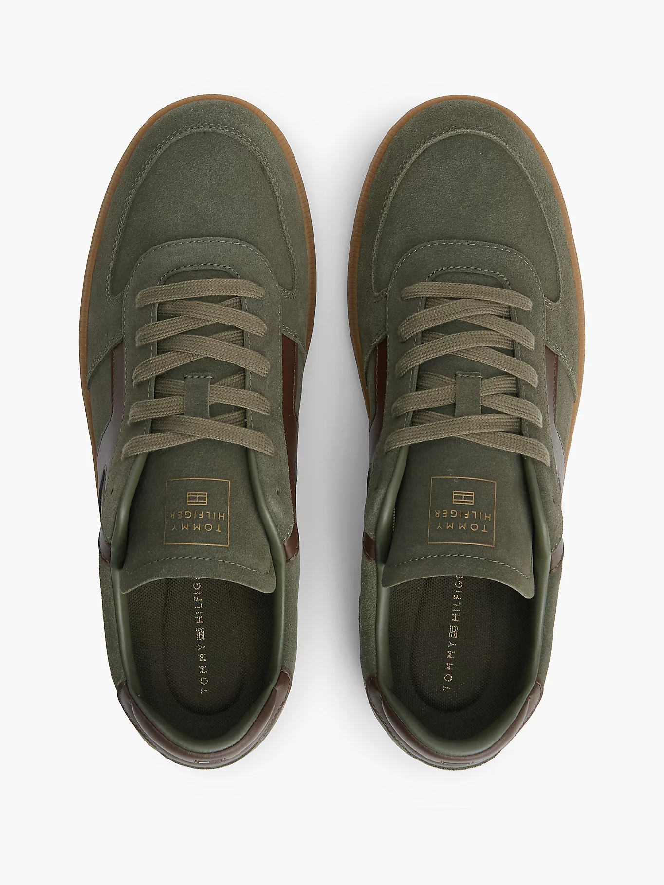 detail Tommy Hilfiger pánske tmavo zelené tenisky