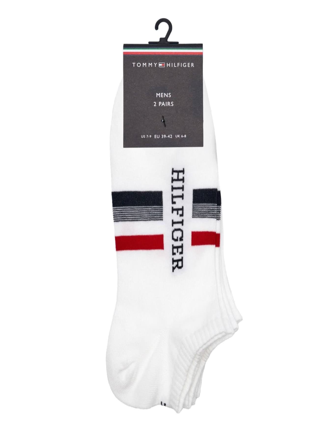 detail Tommy Hilfiger pánske biele ponožky 2 pack