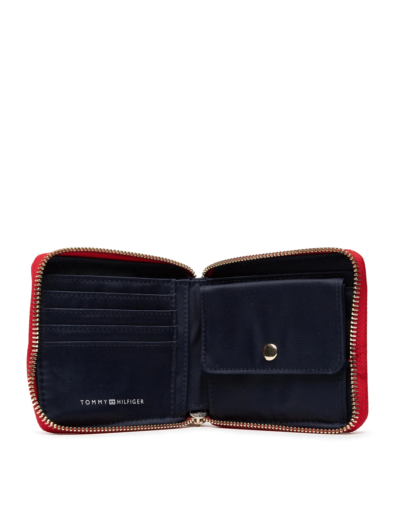 detail Tommy Hilfiger dámska červená peňaženka