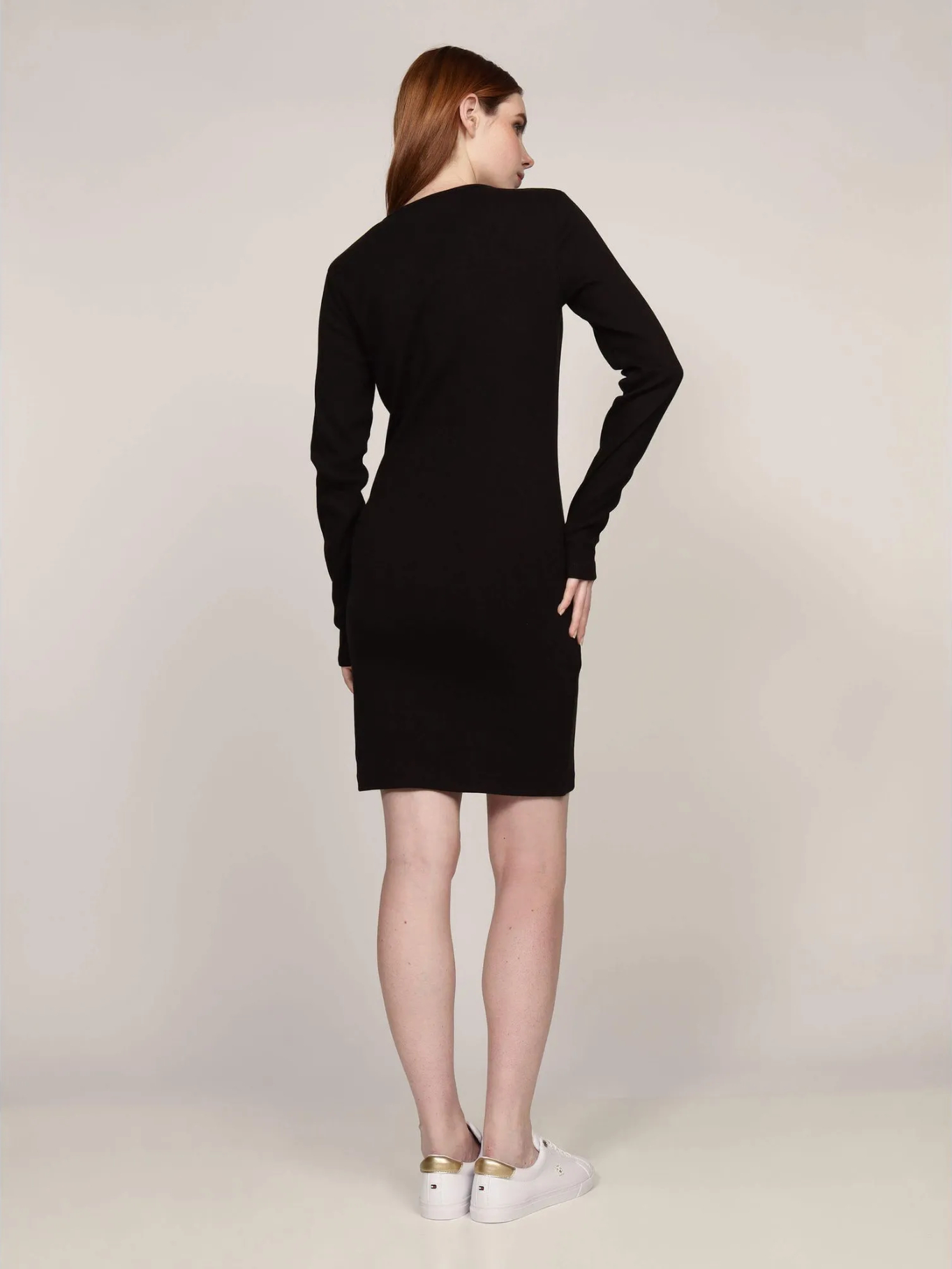 detail TJW BADGE RIB BODYCON DRESS EX