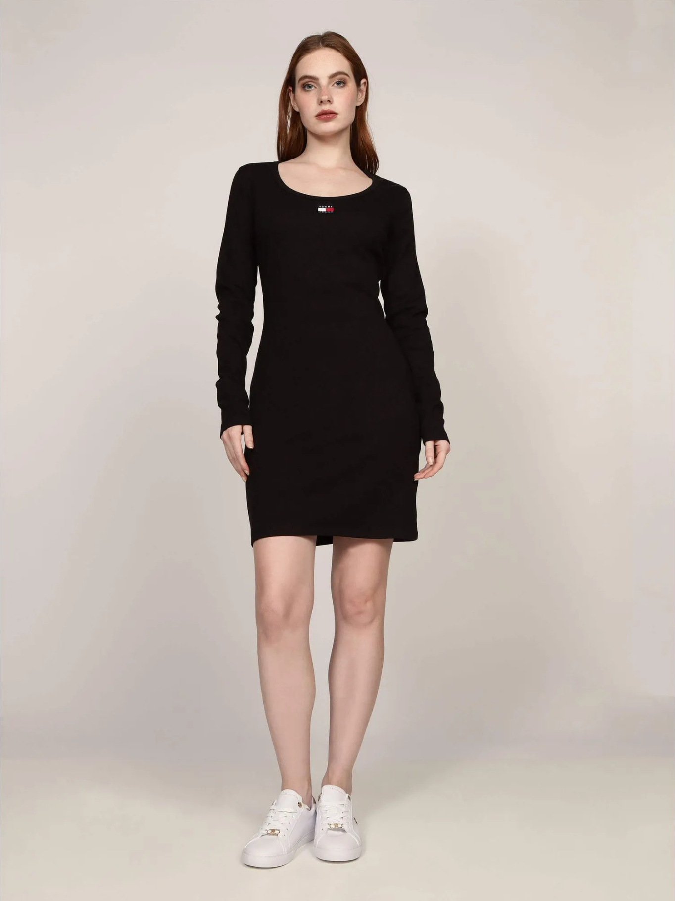 detail TJW BADGE RIB BODYCON DRESS EX