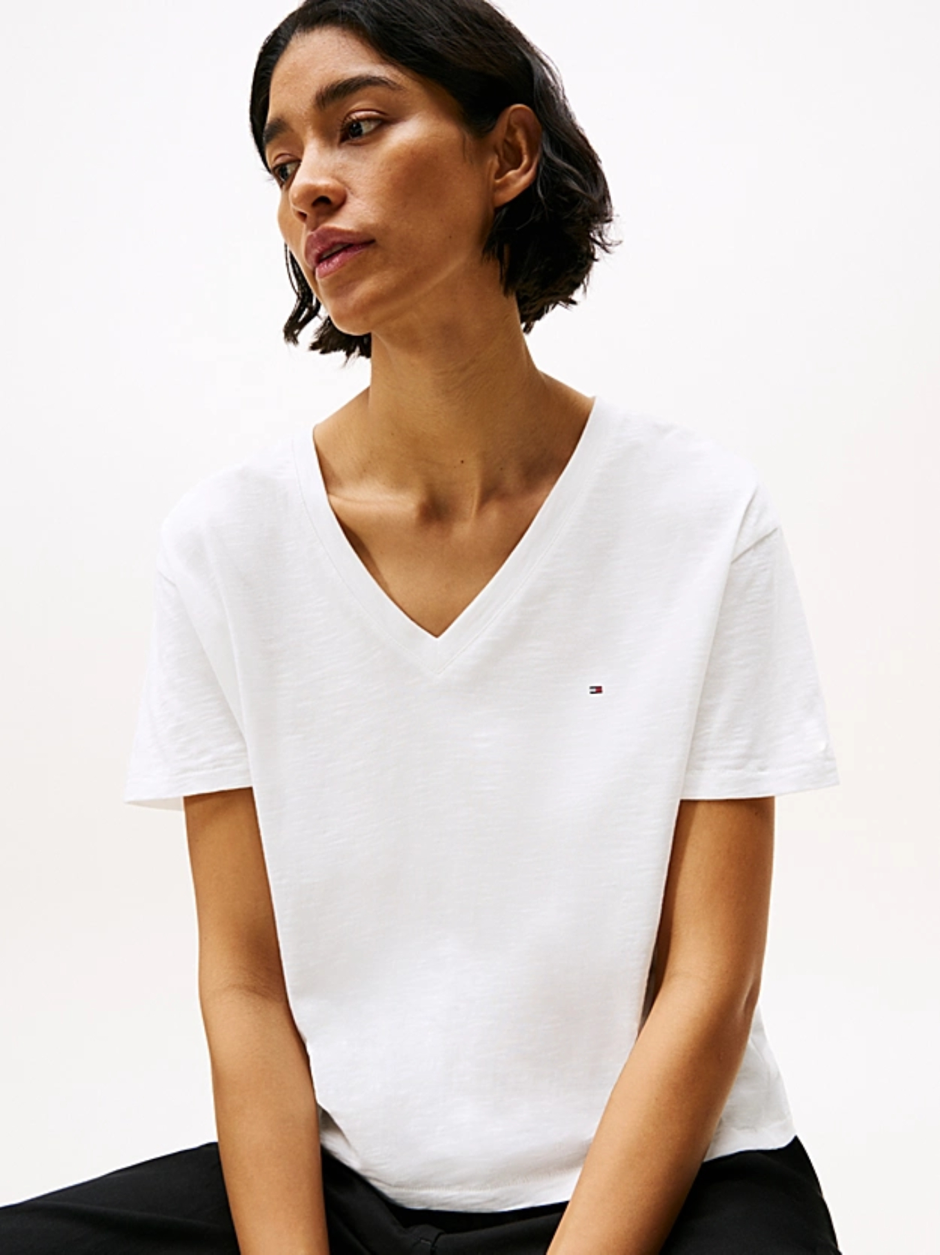 detail SLUB MDRN V-NK SS T-SHIRT