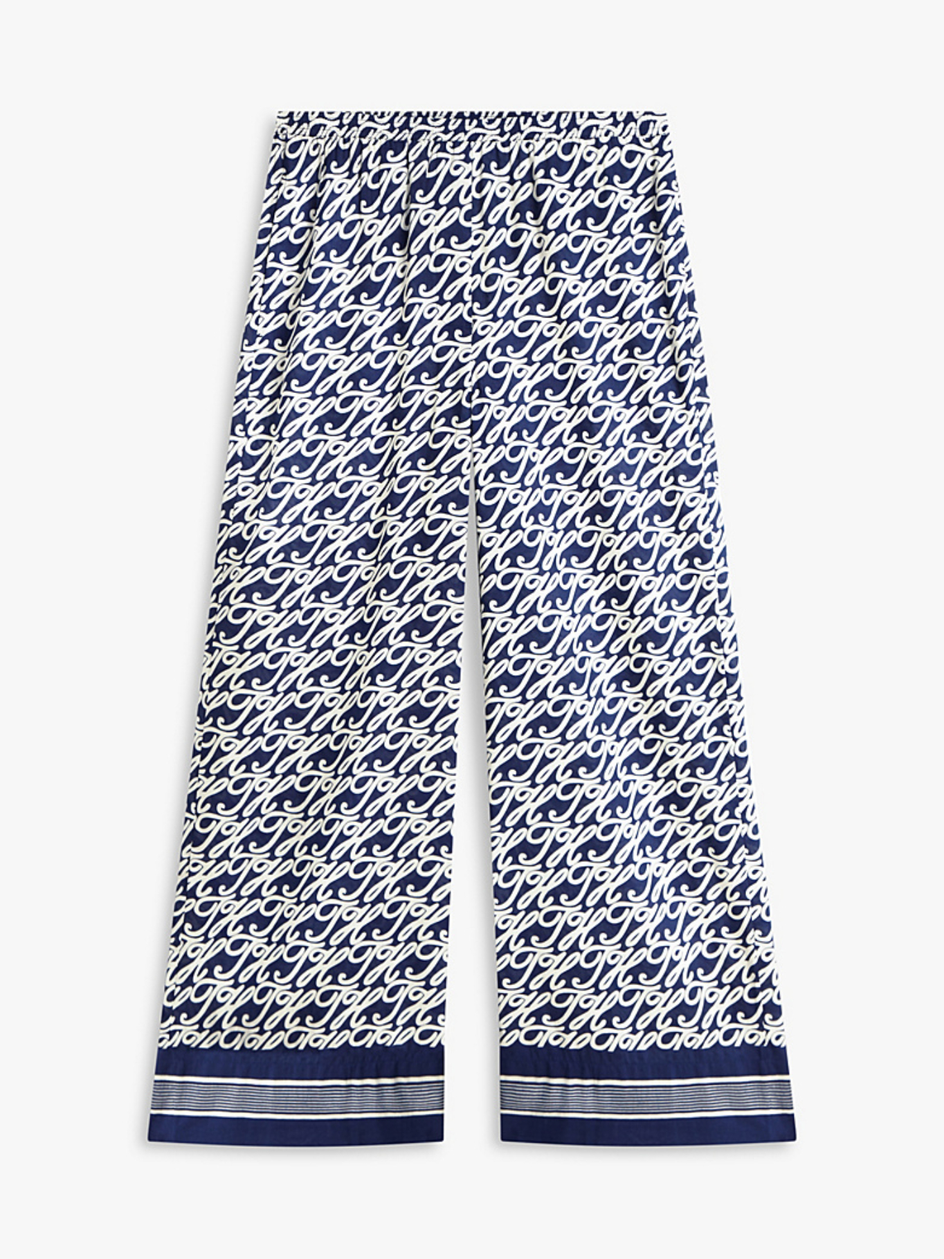 detail Tommy Hilfiger dámske tmavo modré nohavice