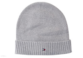 nahlad Tommy Hilfiger pánska šedá zimná čiapka Pima