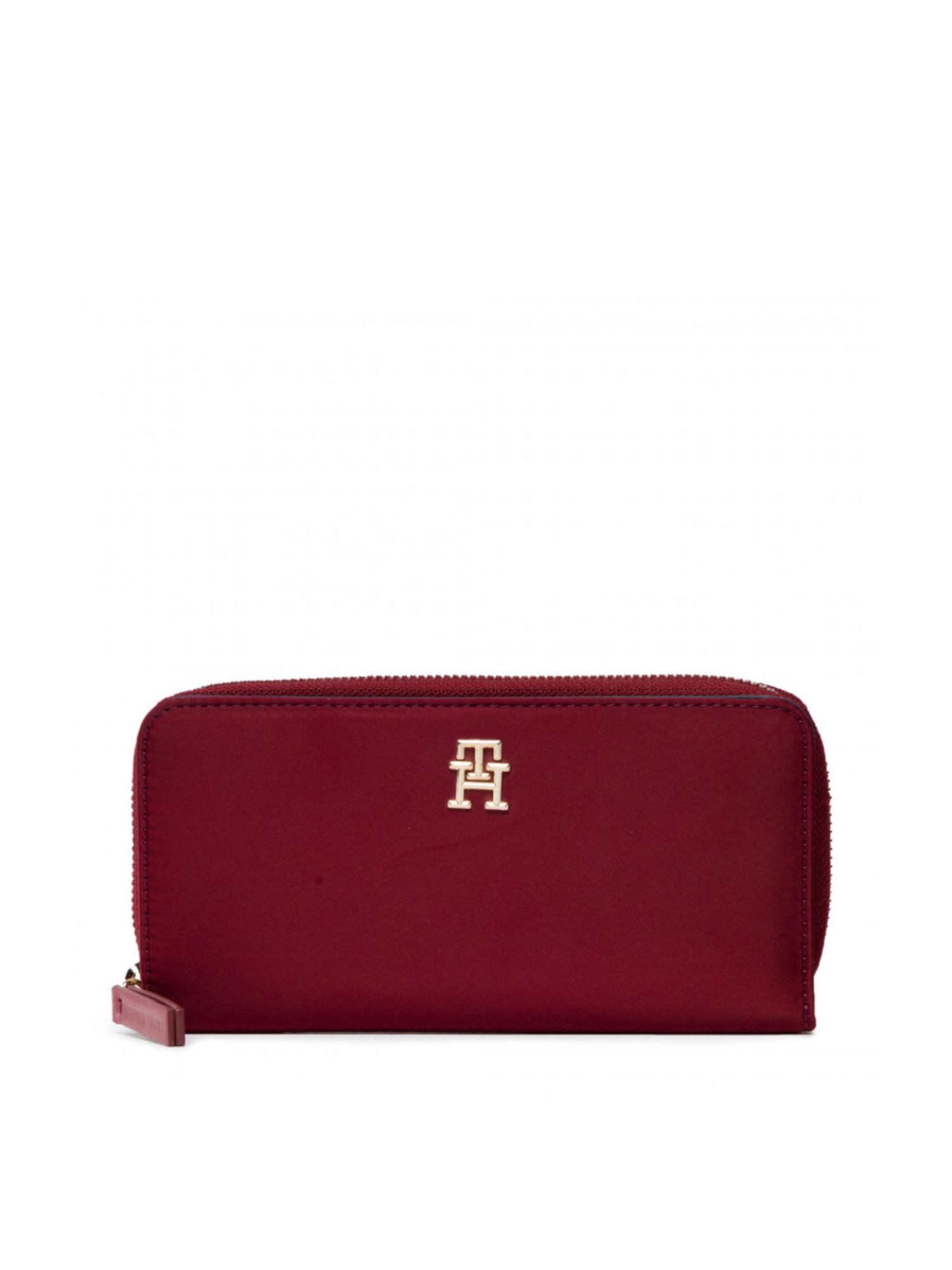 detail Tommy Hilfiger dámska vínová peňaženka