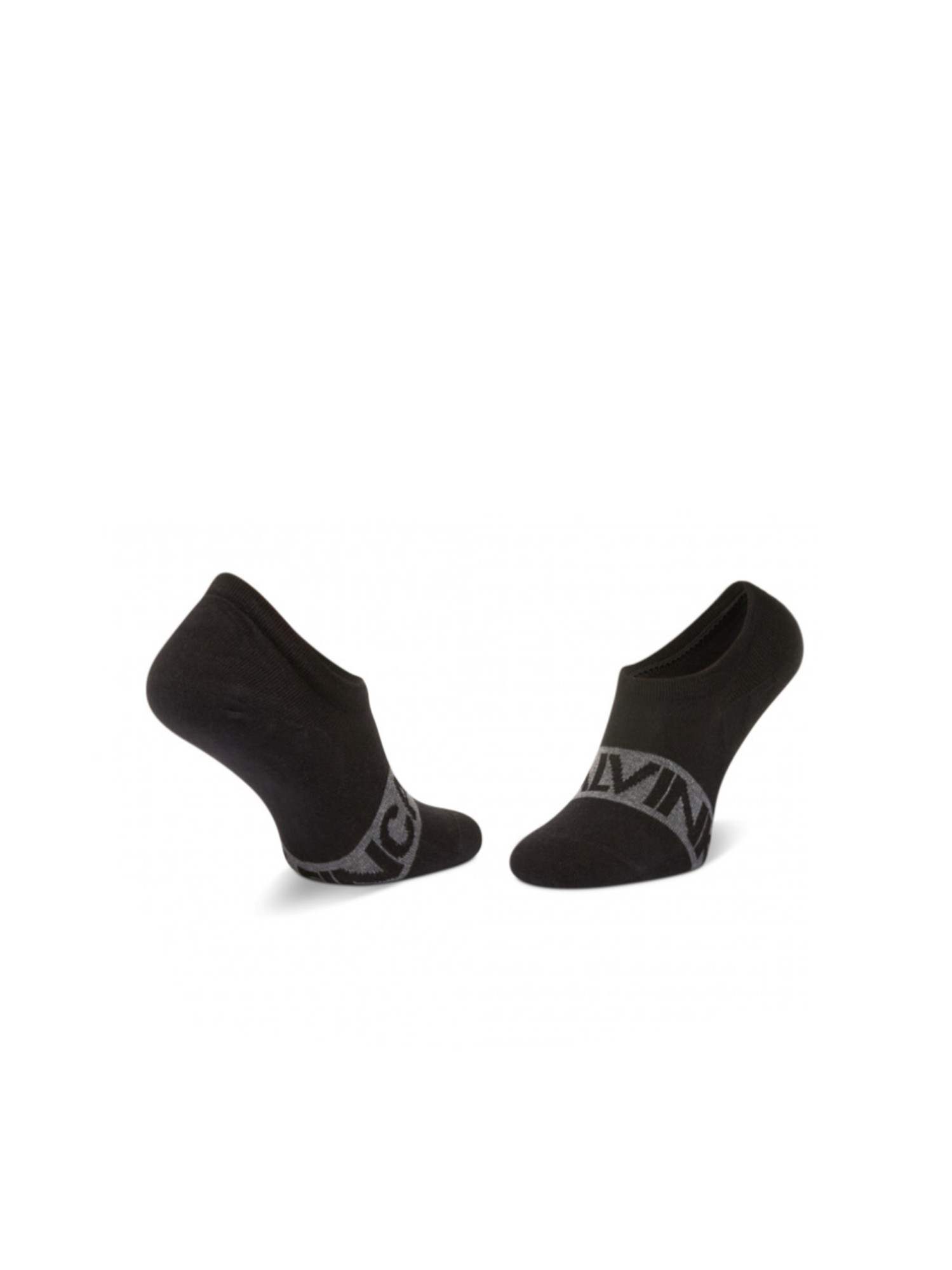 detail Calvin Klein pánske čierne ponožky 2pack