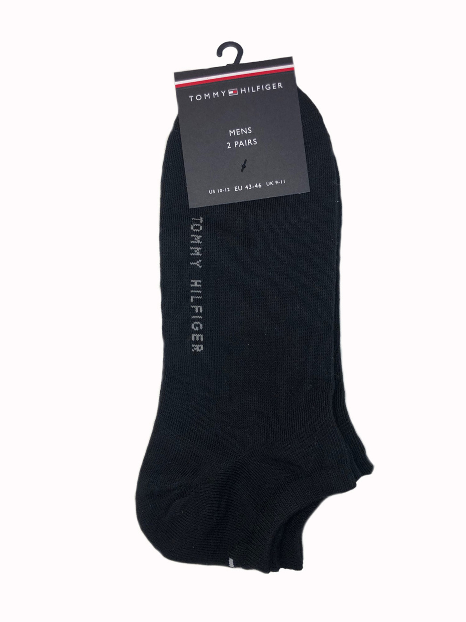detail Tommy Hilfiger pánske čierne ponožky 2 pack