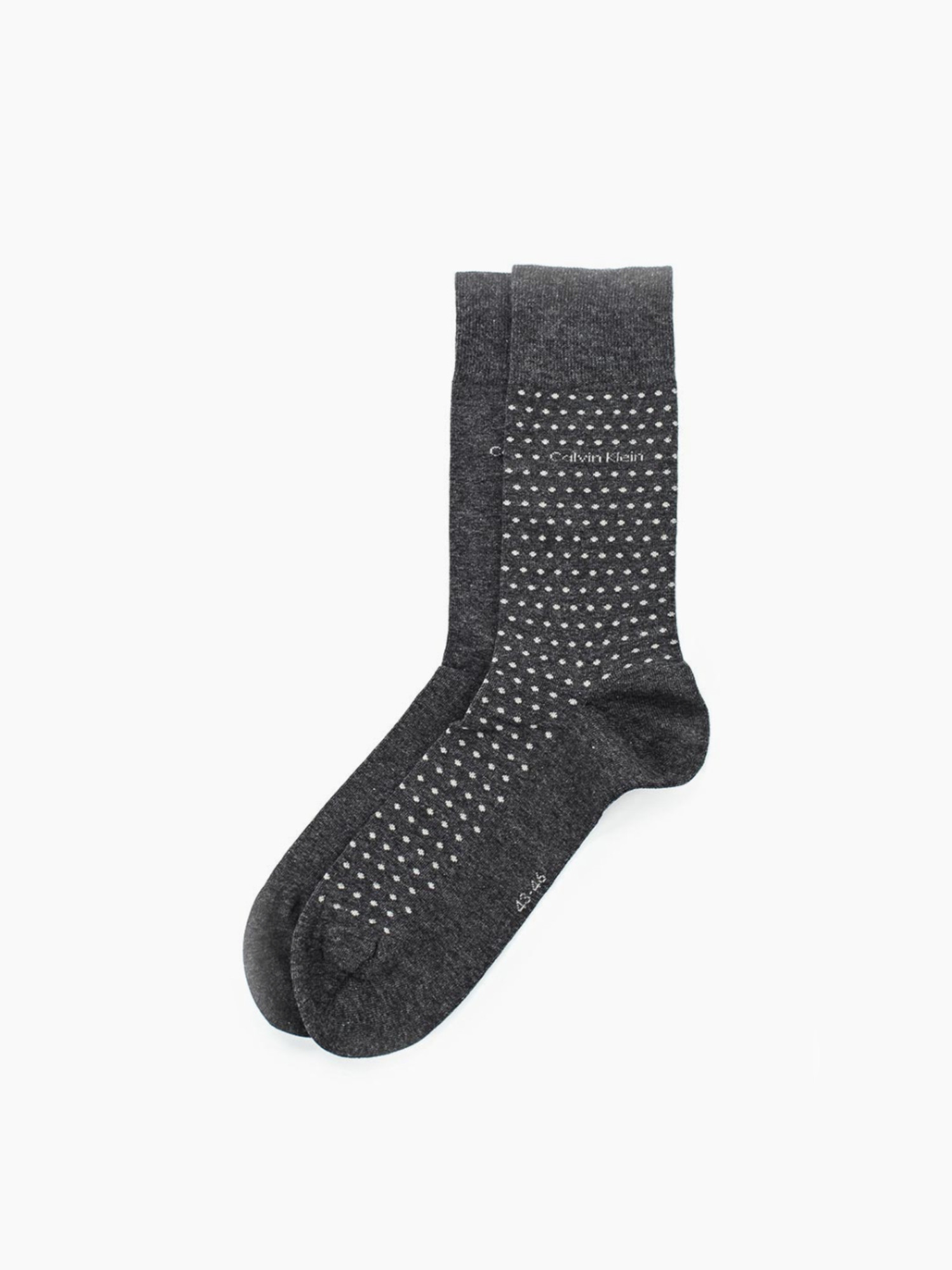 detail Calvin Klein pánske šedé ponožky 2pack