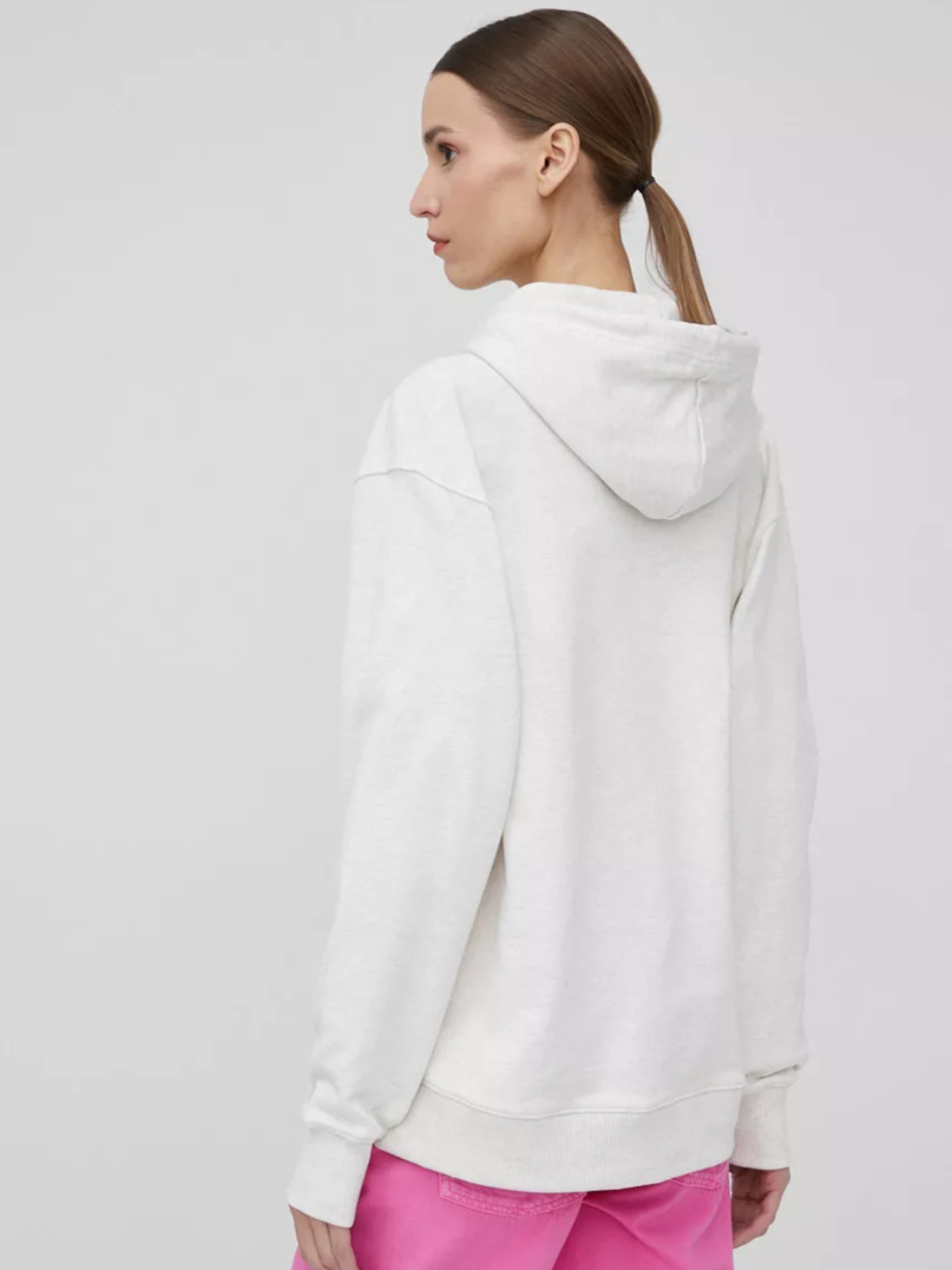 detail Calvin Klein dámska šedá mikina