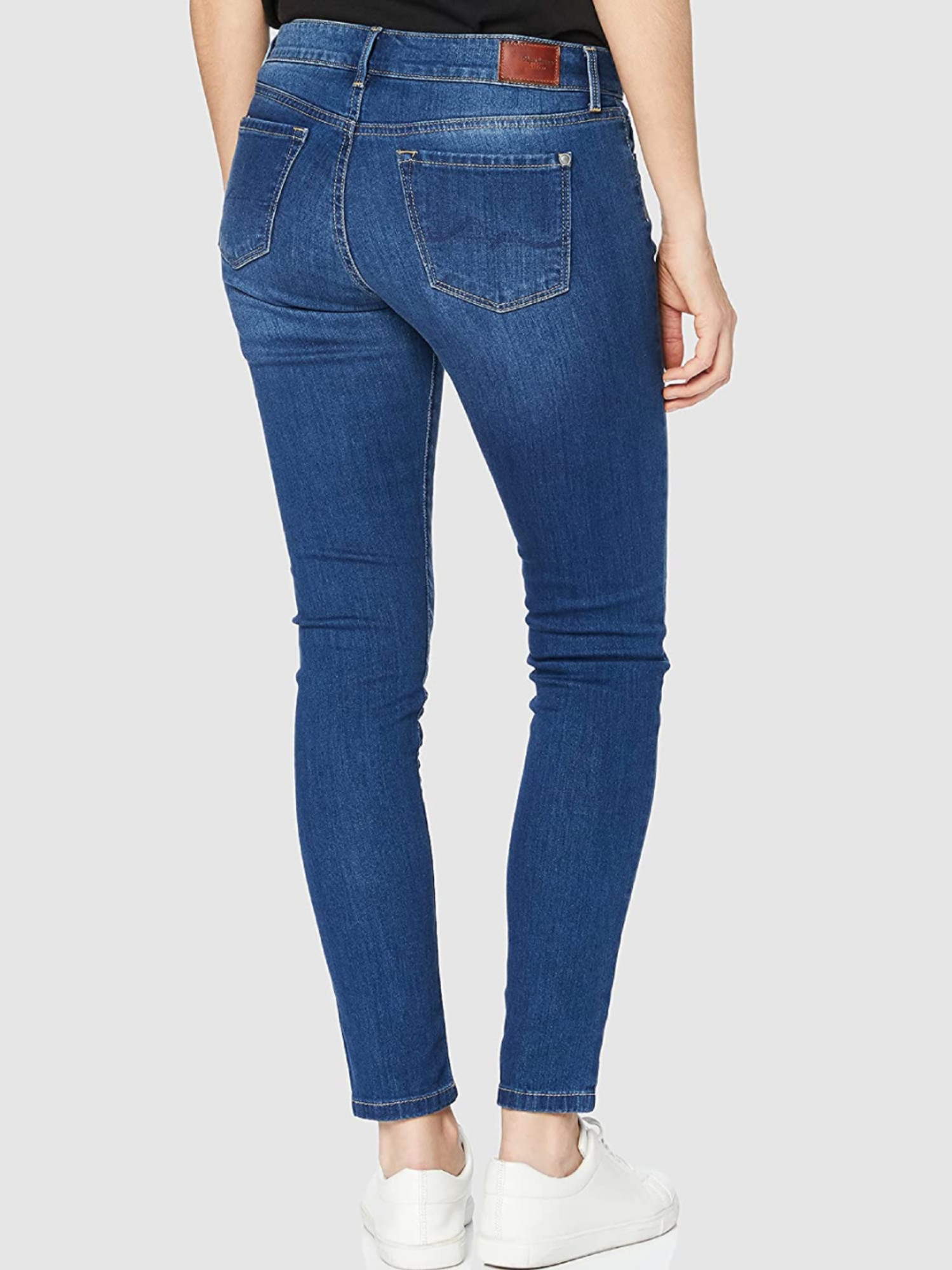 detail Pepe Jeans dámske tmavo modré džínsy Soho