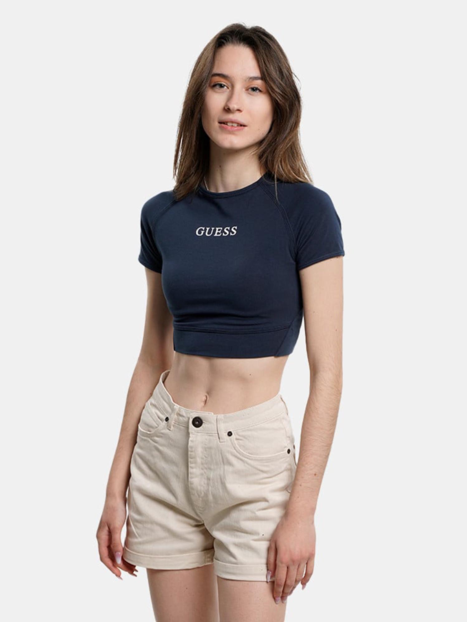 detail Guess dámsky modrý top