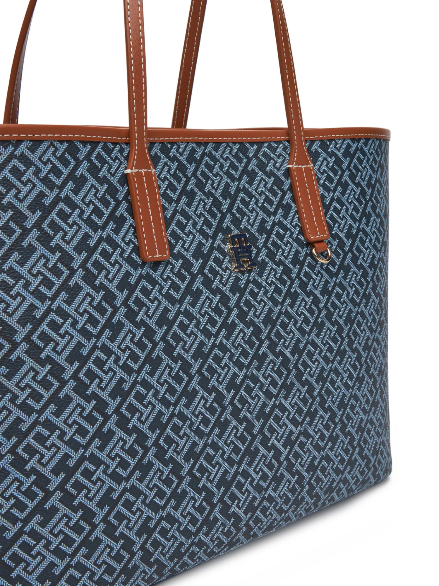 detail Tommy Hilfiger dámska modrá kabelka Tote