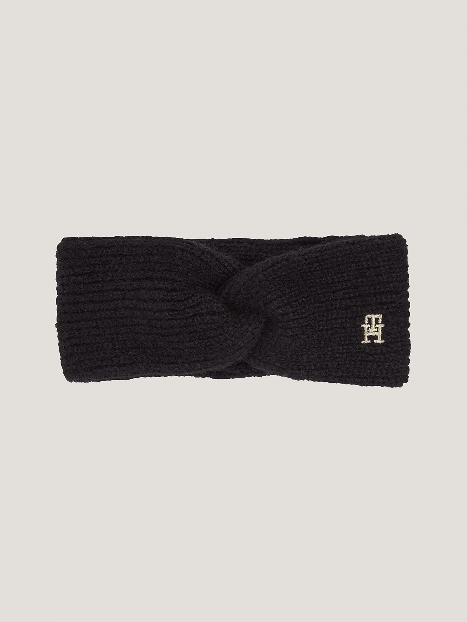 detail Tommy Hilfiger dámska čierna čelenka