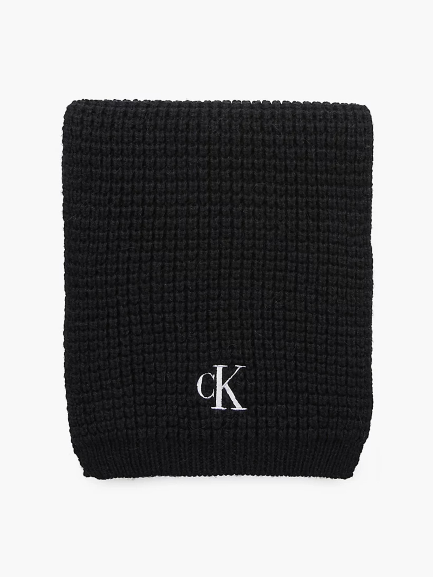detail Calvin Klein dámsky čierny šál