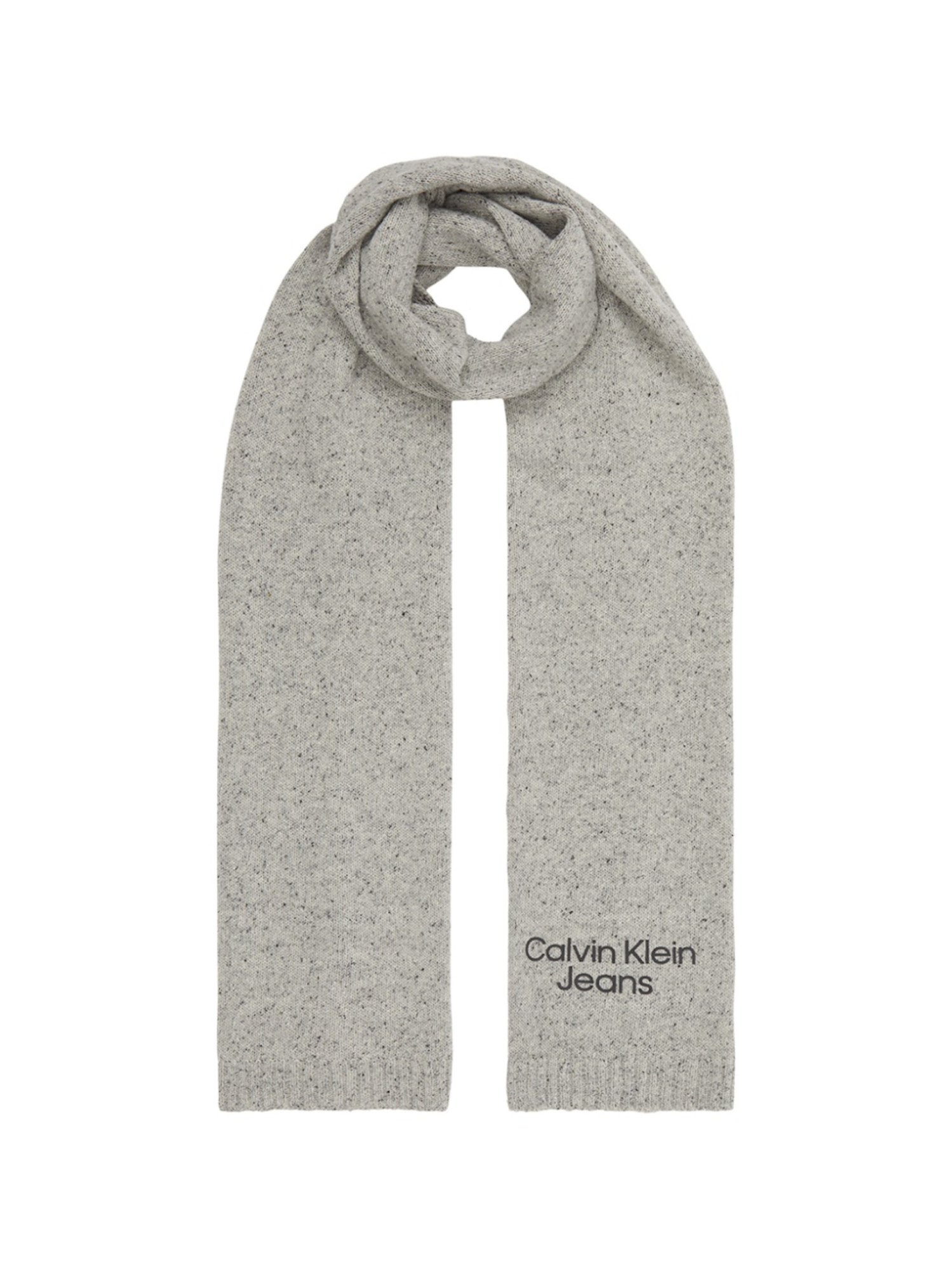 detail Calvin Klein pánsky šedý šál