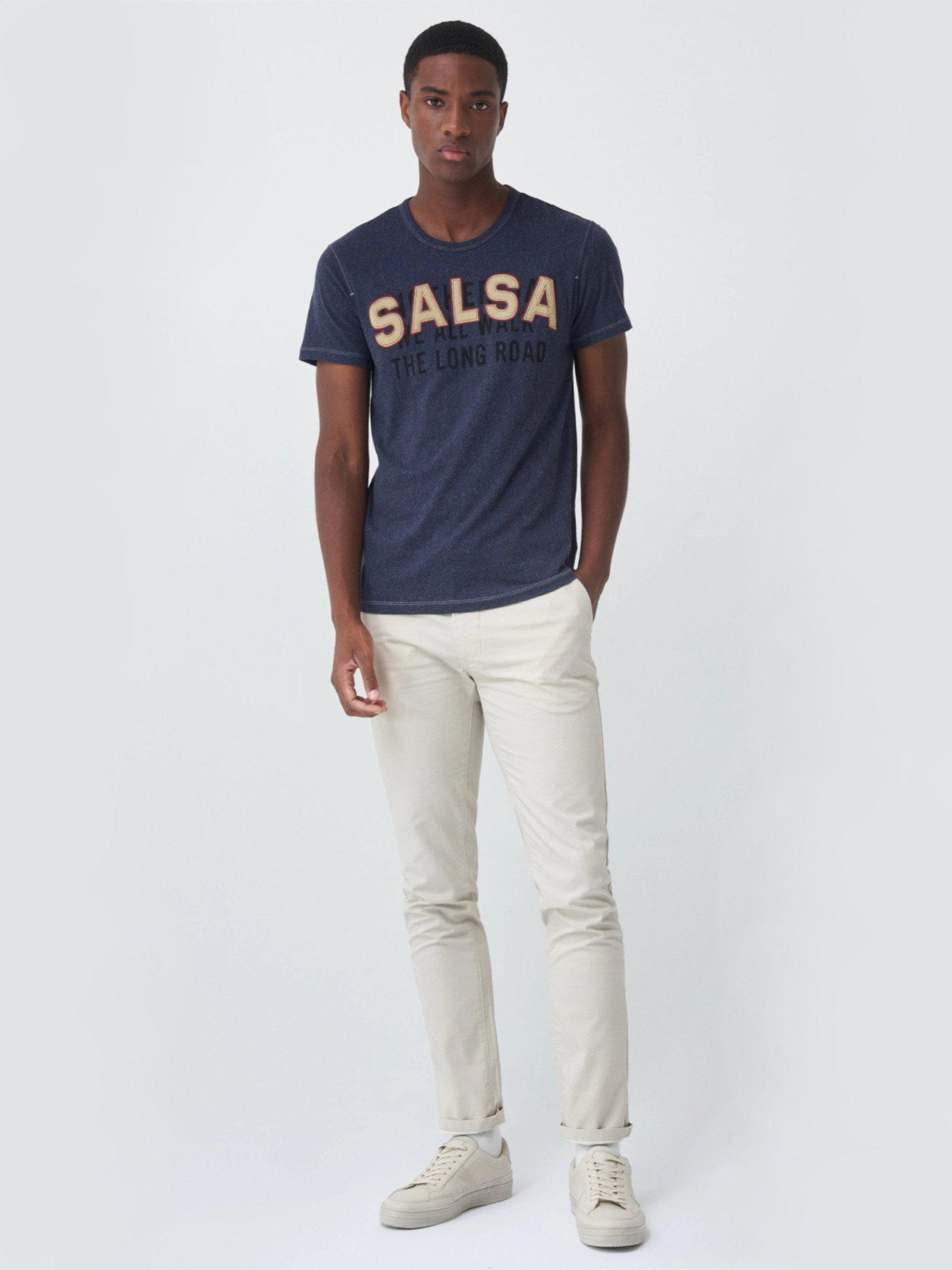 detail Salsa pánske tmavo modré tričko