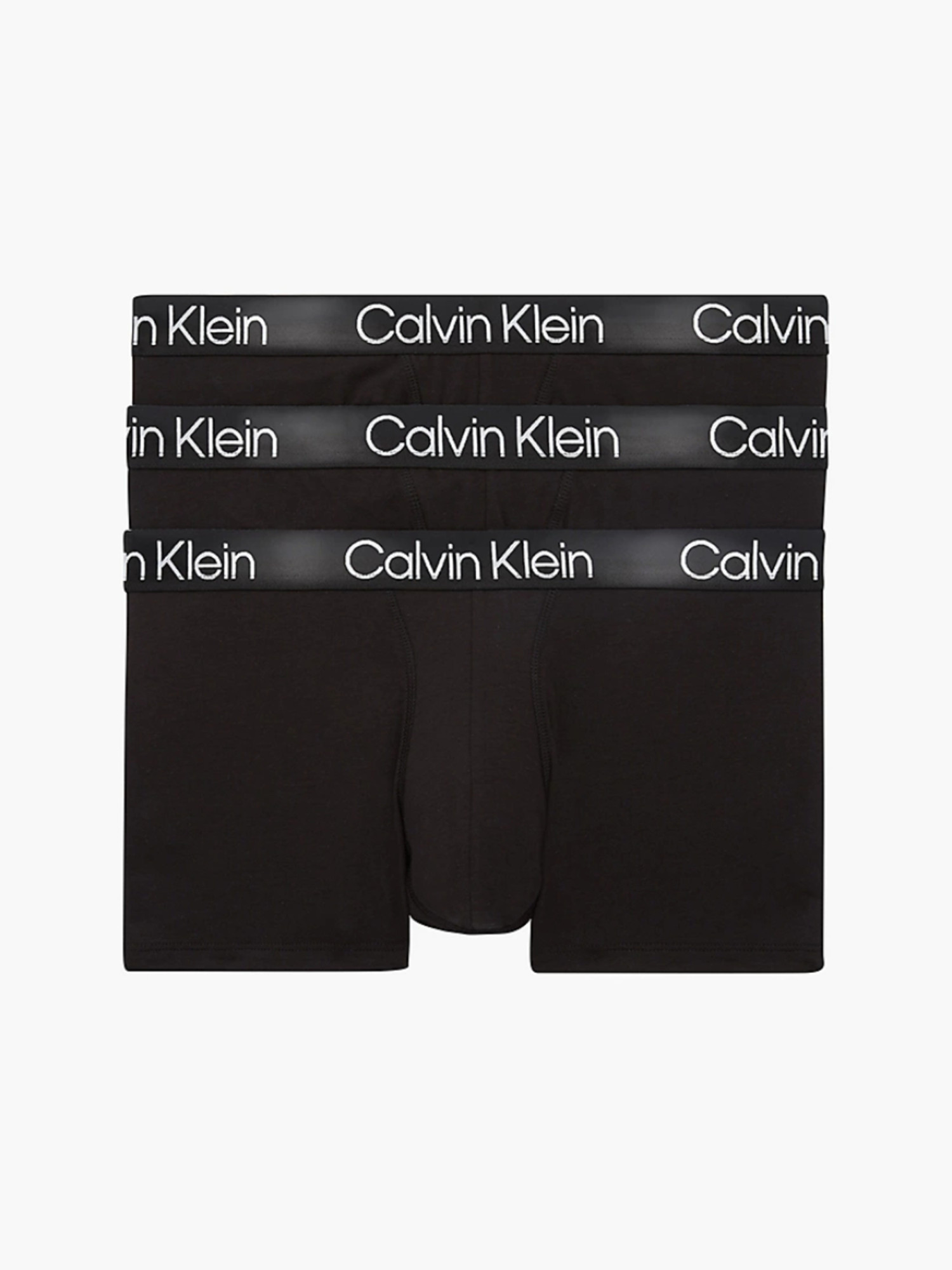 detail Calvin Klein pánske čierne boxerky 3 pack