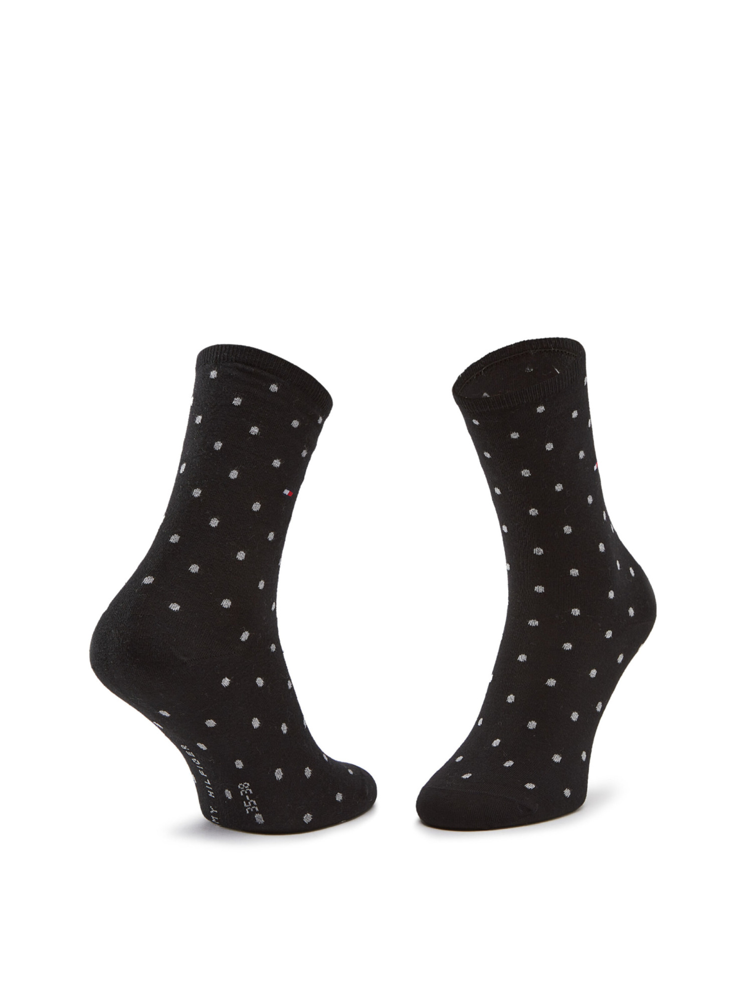 detail Tommy Hilfiger dámske čierne ponožky 2 pack Dot