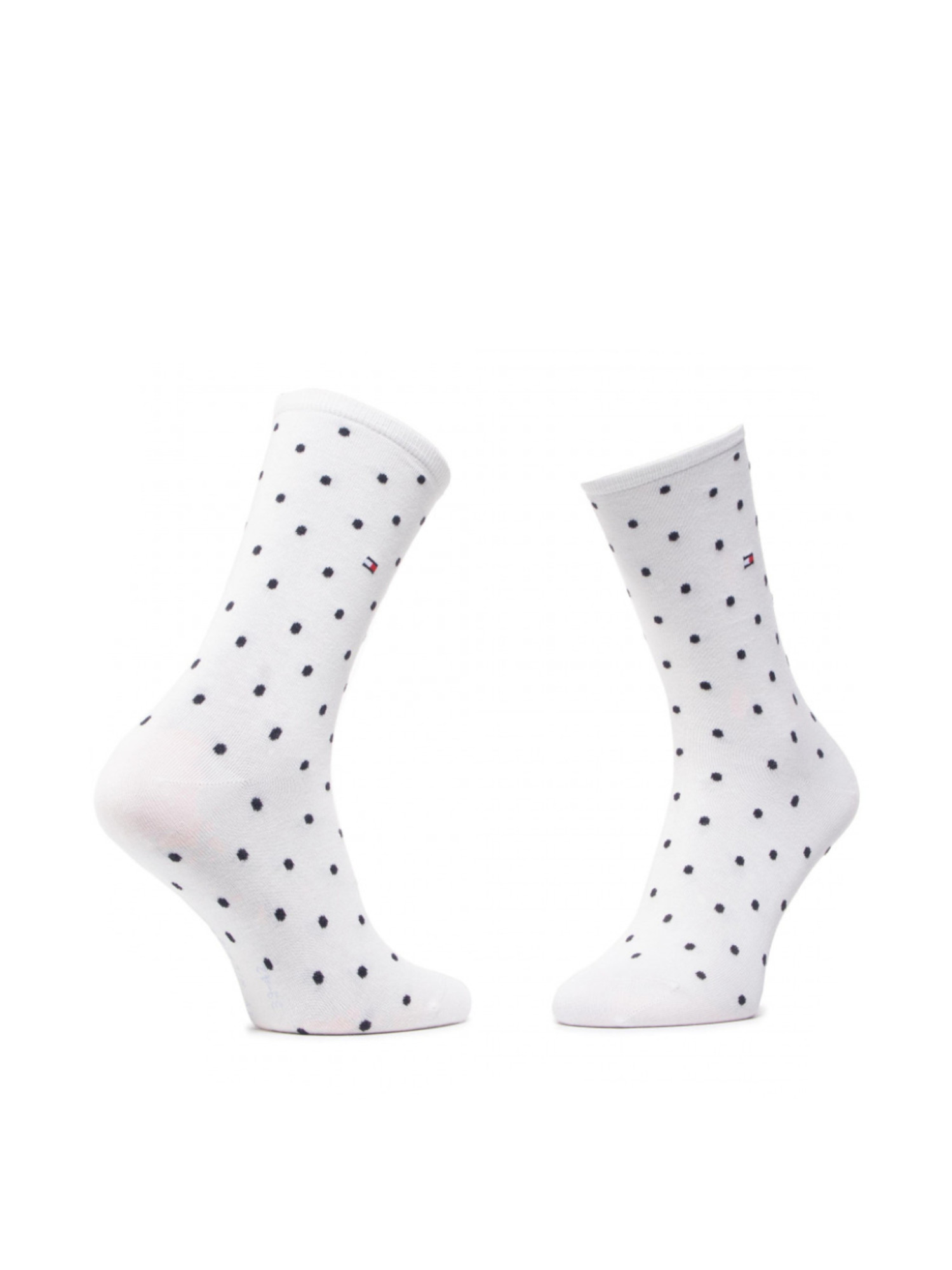 detail Tommy Hilfiger dámske biele a modré ponožky 2 pack Dot