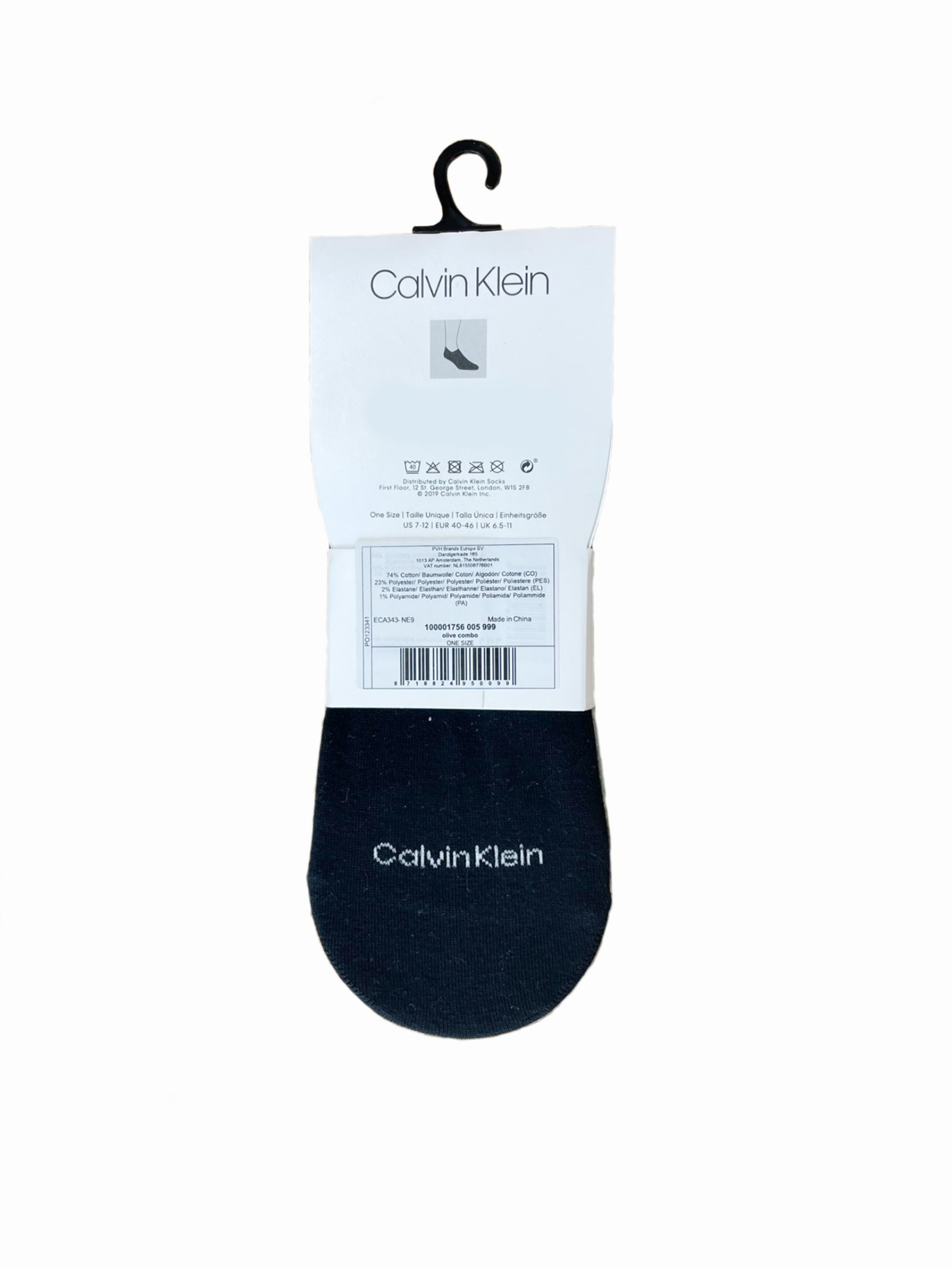 detail Calvin Klein pánské ponožky 3 pack
