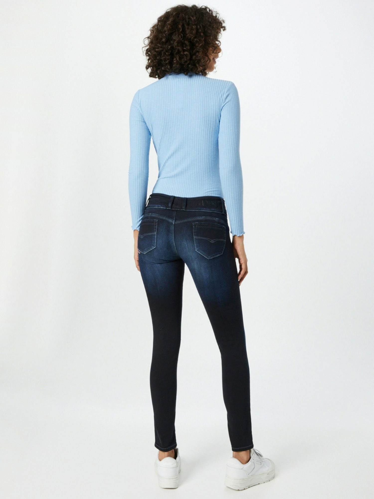 detail Salsa Jeans dámske tmavomodré džínsy