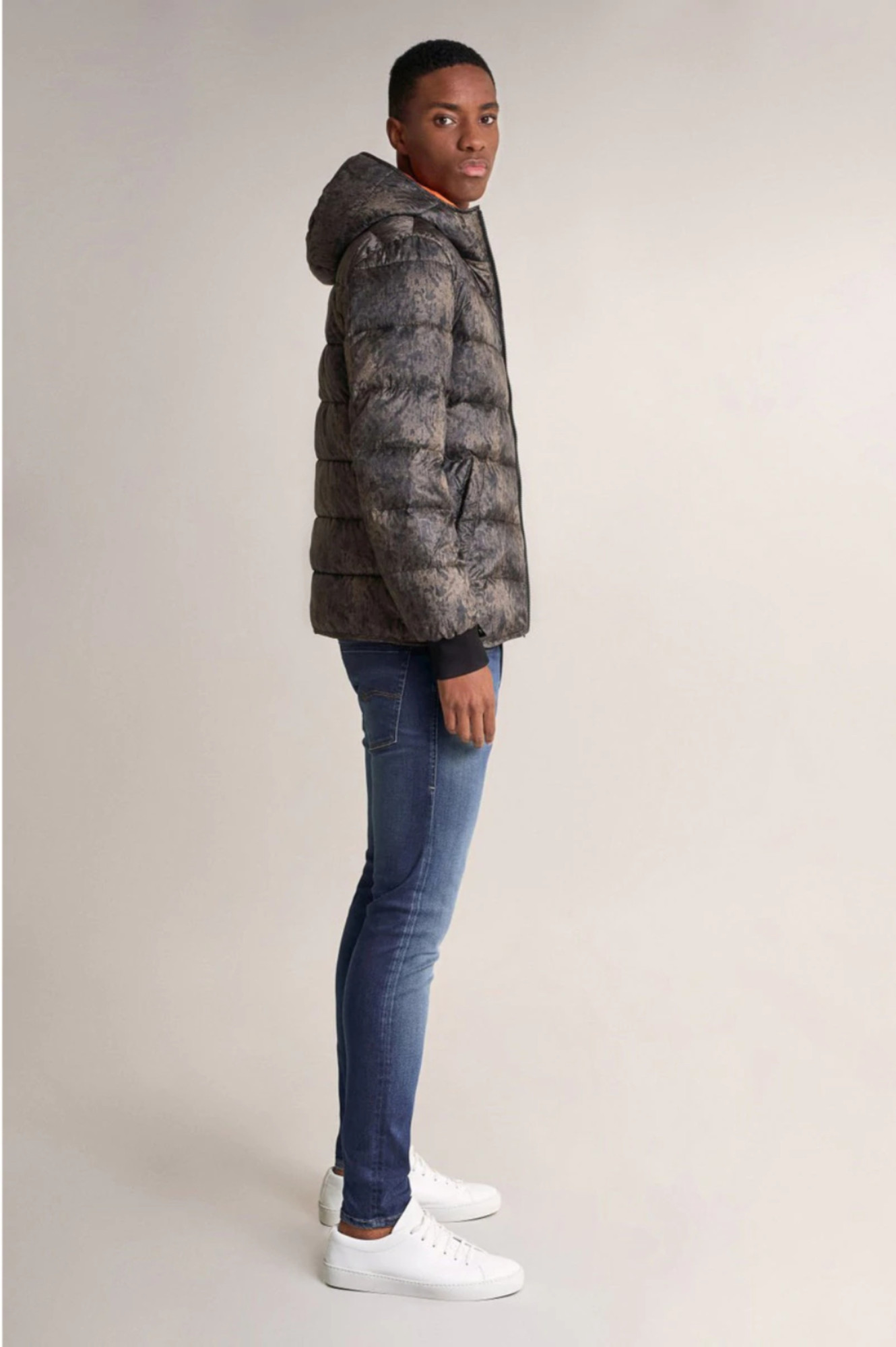 detail Salsa pánska khaki zelená bunda