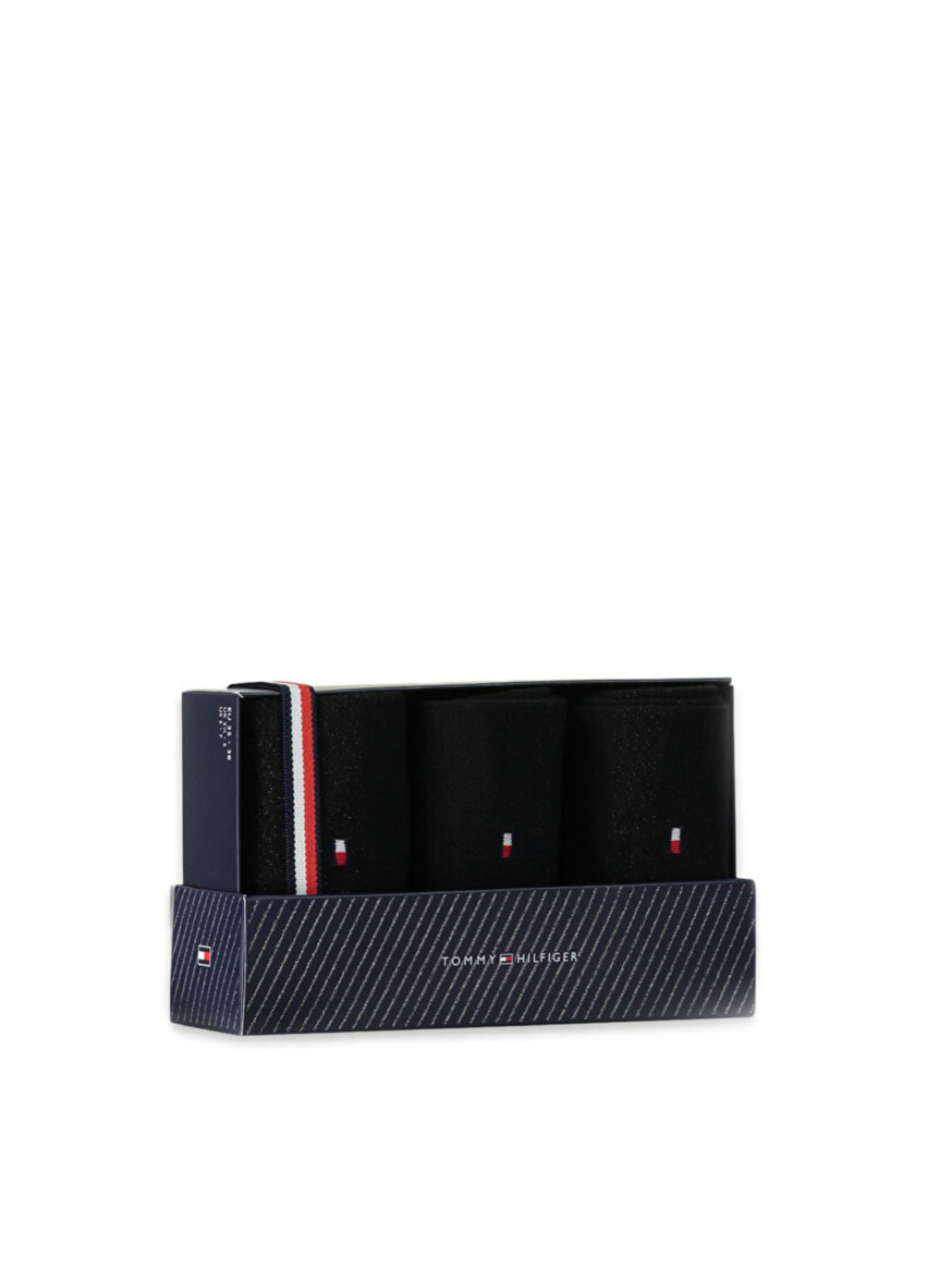 detail Tommy Hilfiger dámske čierne ponožky 3pack