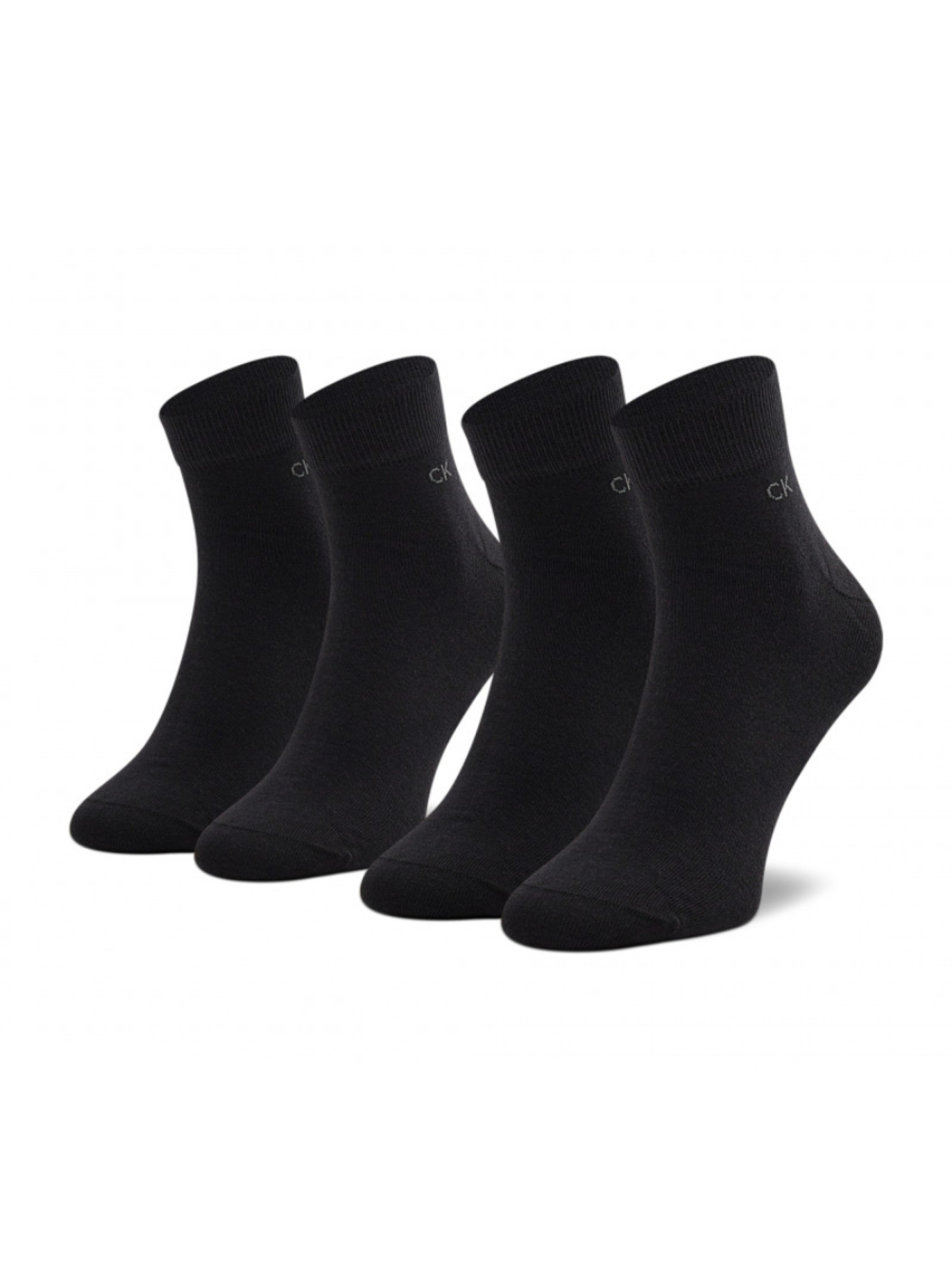 detail Calvin Klein pánske čierne ponožky 2 pack