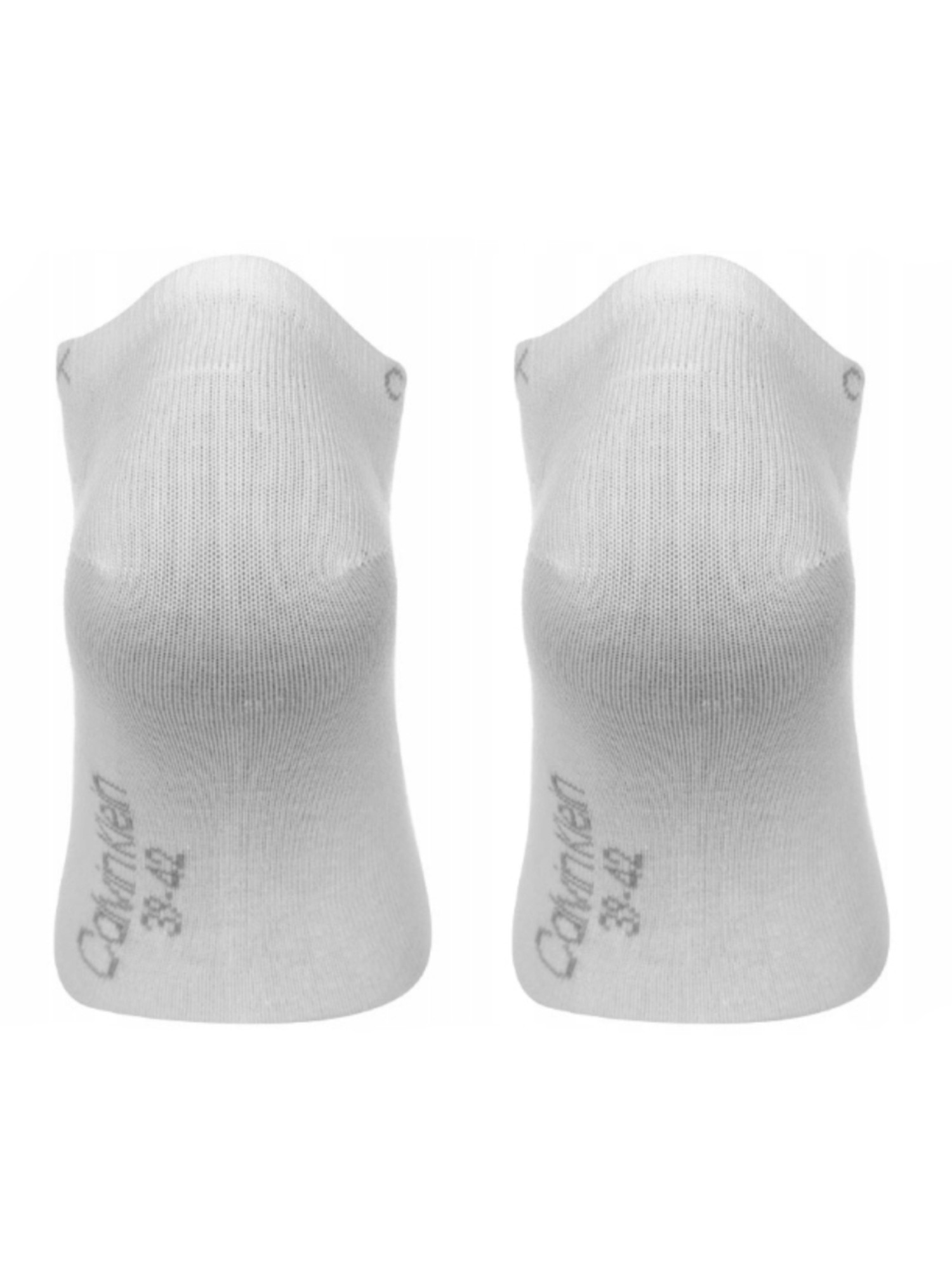 detail Calvin Klein pánske biele ponožky 2 pack