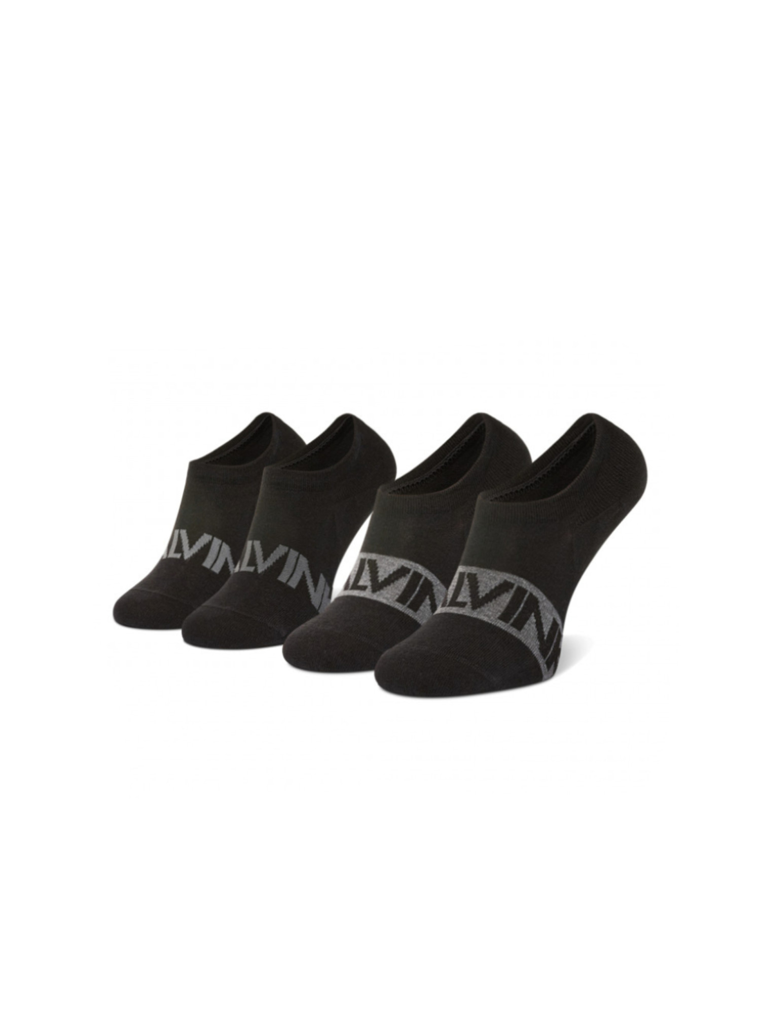 detail Calvin Klein pánske čierne ponožky 2pack