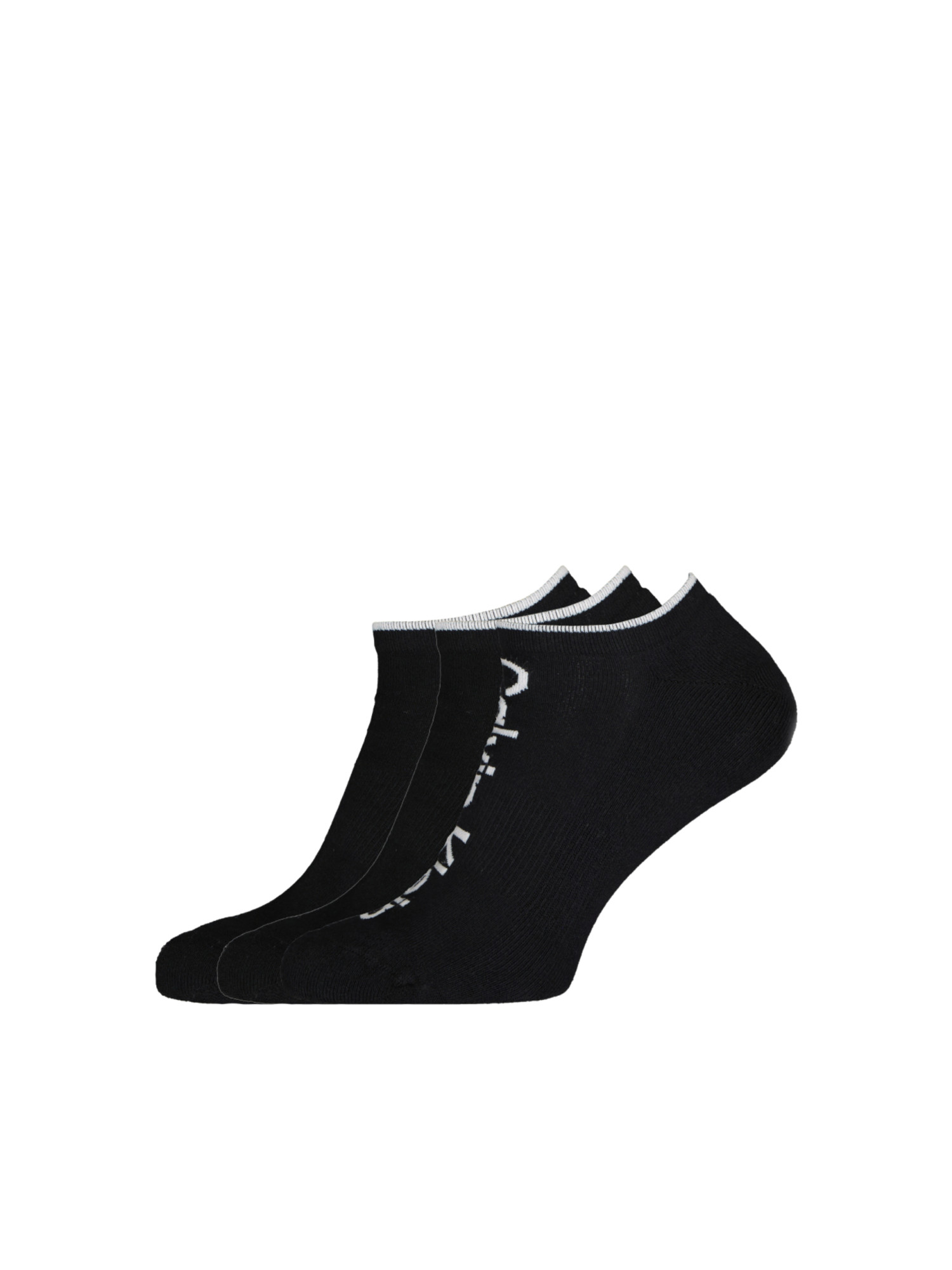 detail Calvin Klein pánske čierne ponožky 3pack