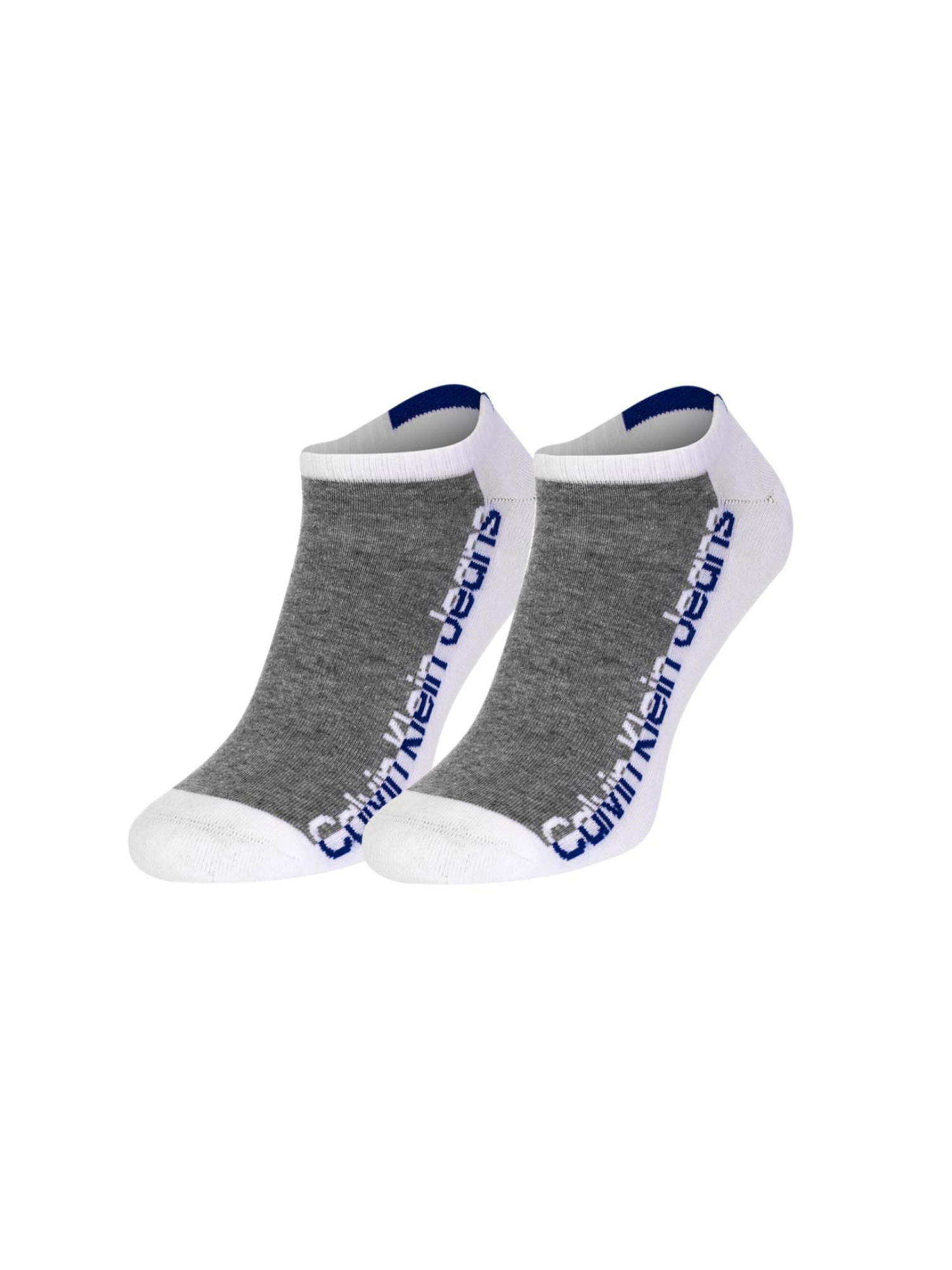 detail Calvin Klein pánske biele ponožky 3pack