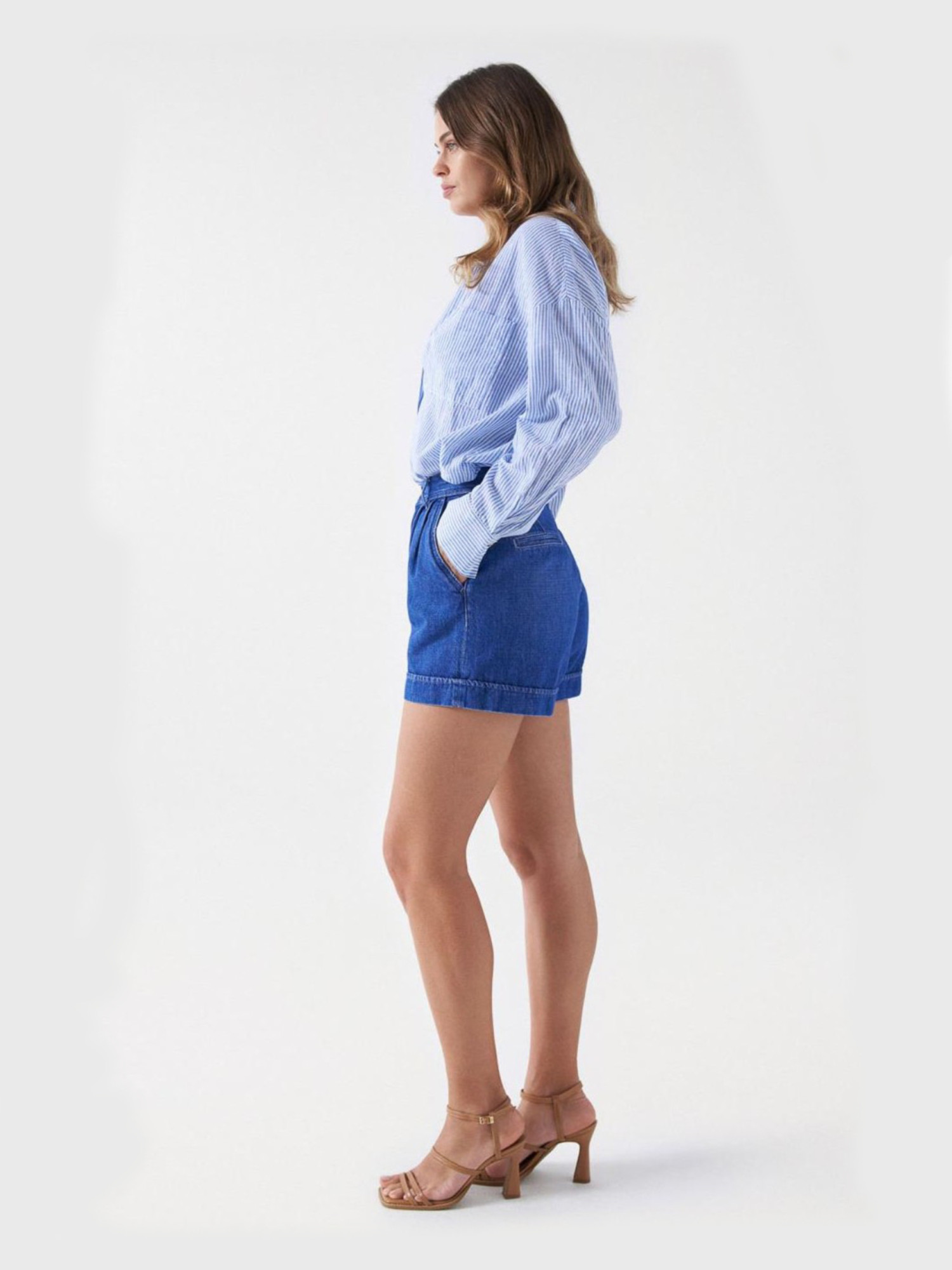 detail Salsa jeans dámske džínsové šortky